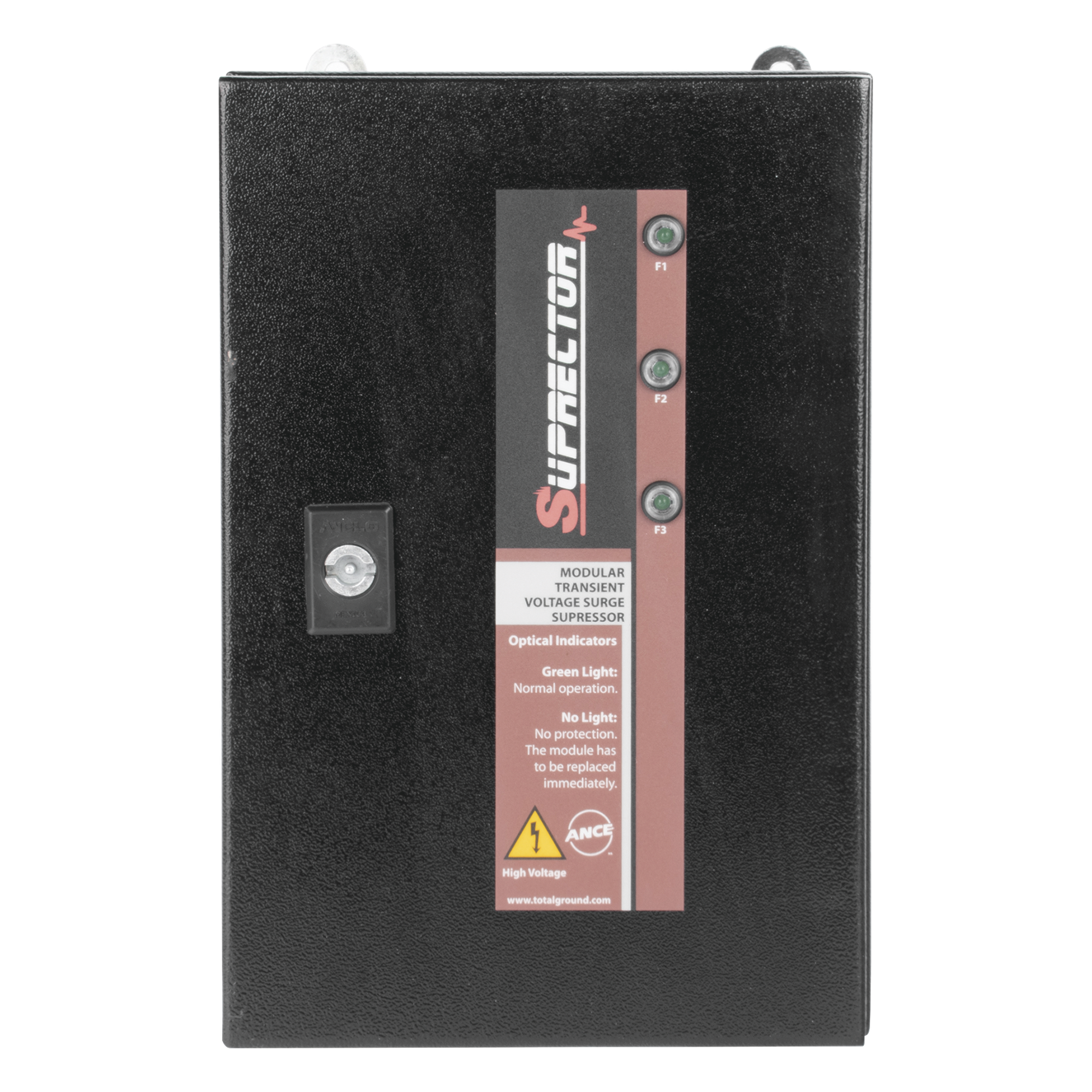 Supresor de Transientes Clase B / 60 kA / 127/220 Vca / 2 Fases / Gabinete NEMA 4 / 30x20x12 cm (11.8x7.9x4.7 in)