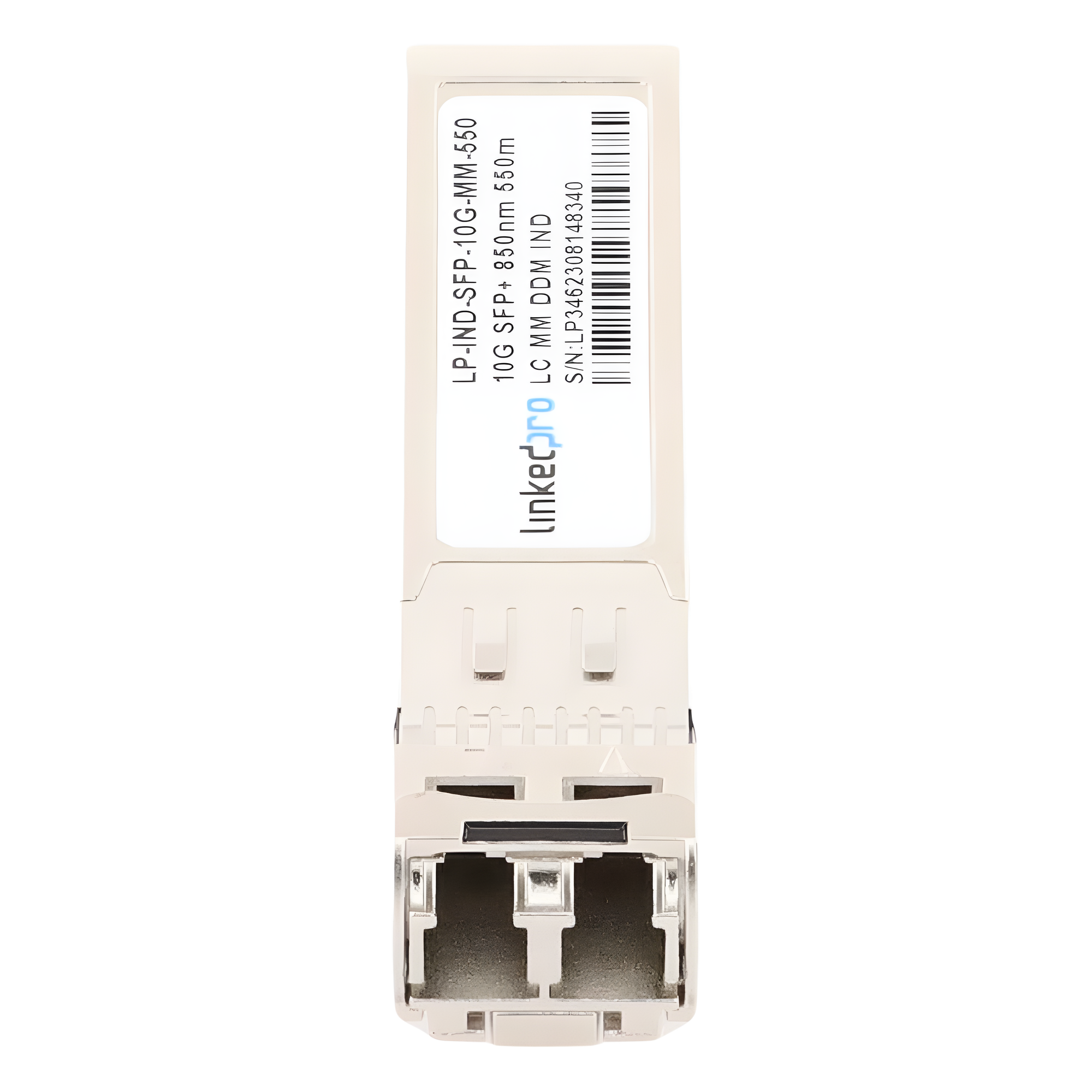 Transceptor Óptico Industrial SFP+ / 10 Gbps / Multimodo 850 nm / Alcance 550 m (1804.5 ft) / LC/UPC Dúplex / DDM / Hot-Pluggable