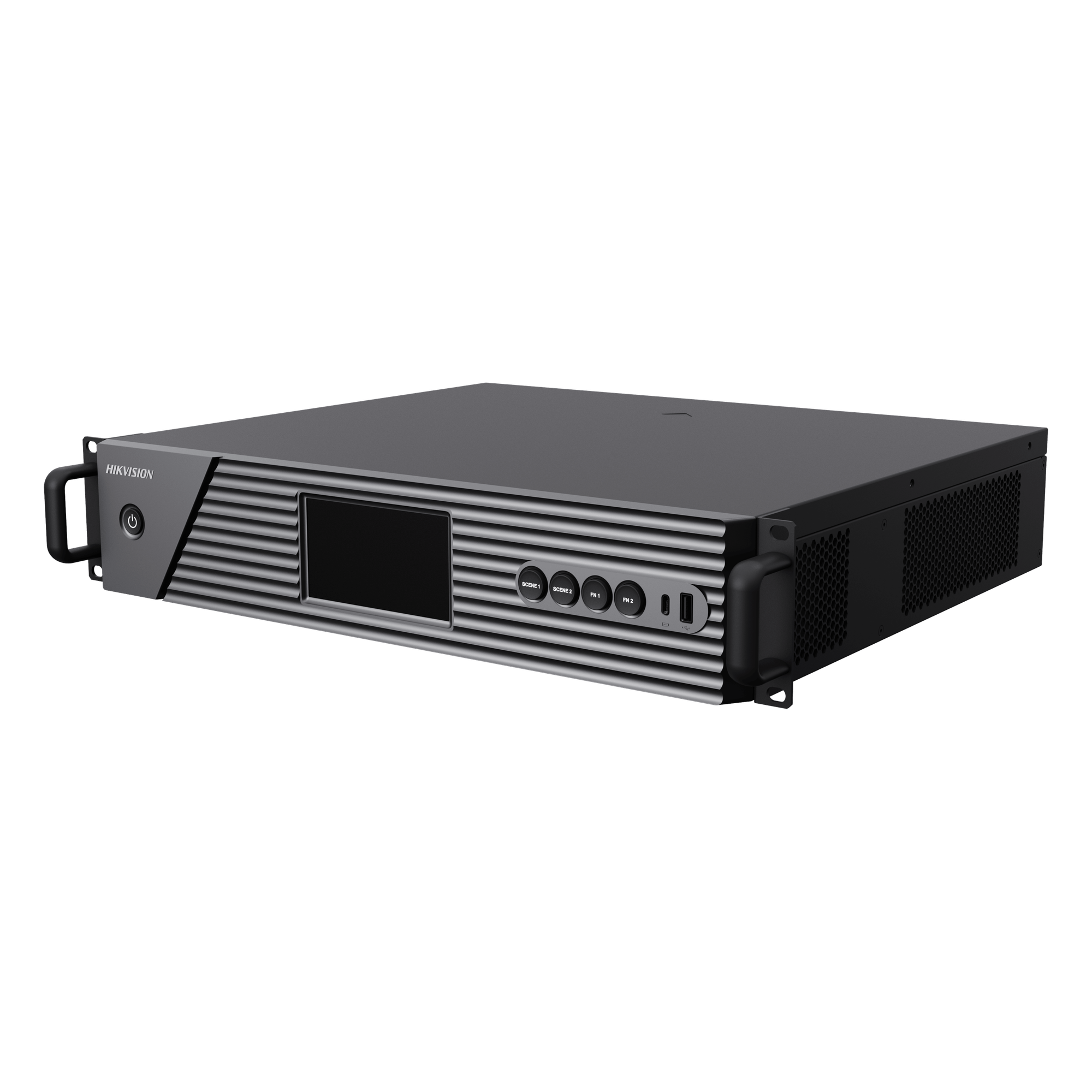 Controlador de Video Wall / 6 Slots Hot-Swappable / 2U Rack / 16 Canales 4K UHD / Genlock Sync / 8 Videowalls / LCD Táctil 4.5" — HIKVISION · SKU DS-C66S-S6