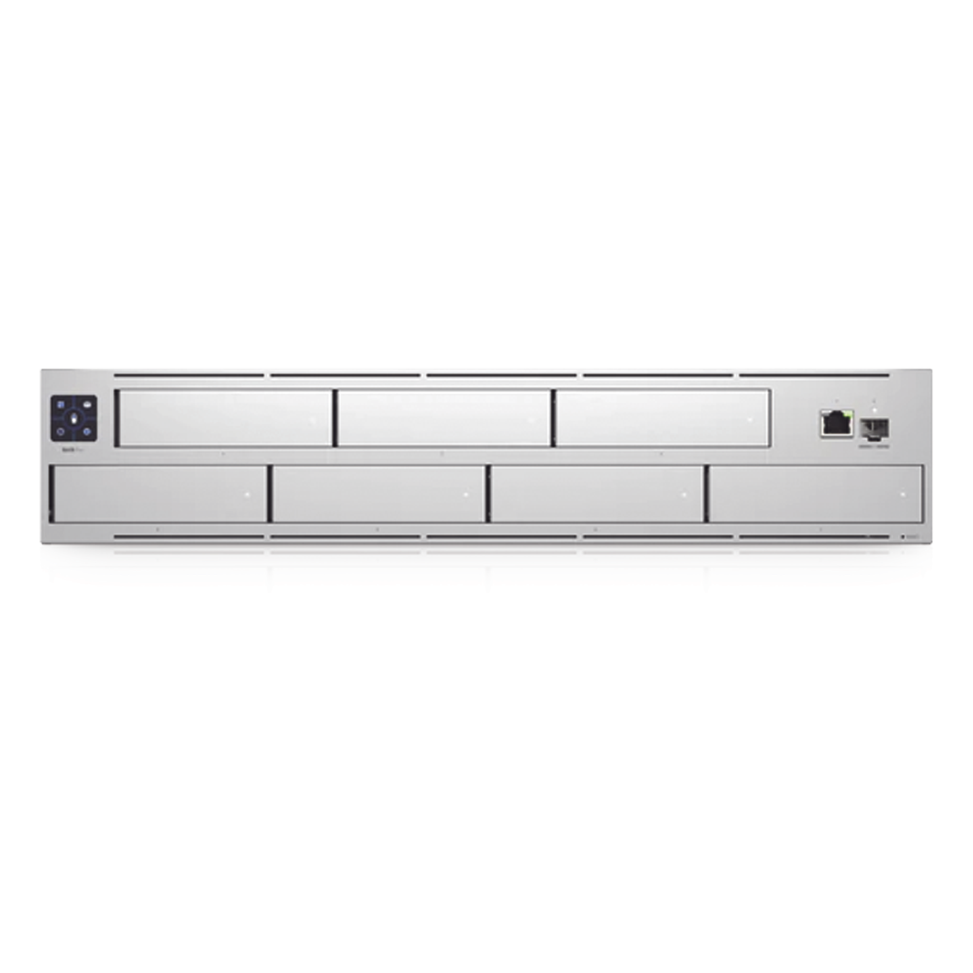 NVR Empresarial / 60 Cámaras / 7 Bahías HDD / RAID Expandido / Pantalla Táctil 1.3' / Almacenamiento 60 Días 4K — UBIQUITI · SKU UNVR-PRO