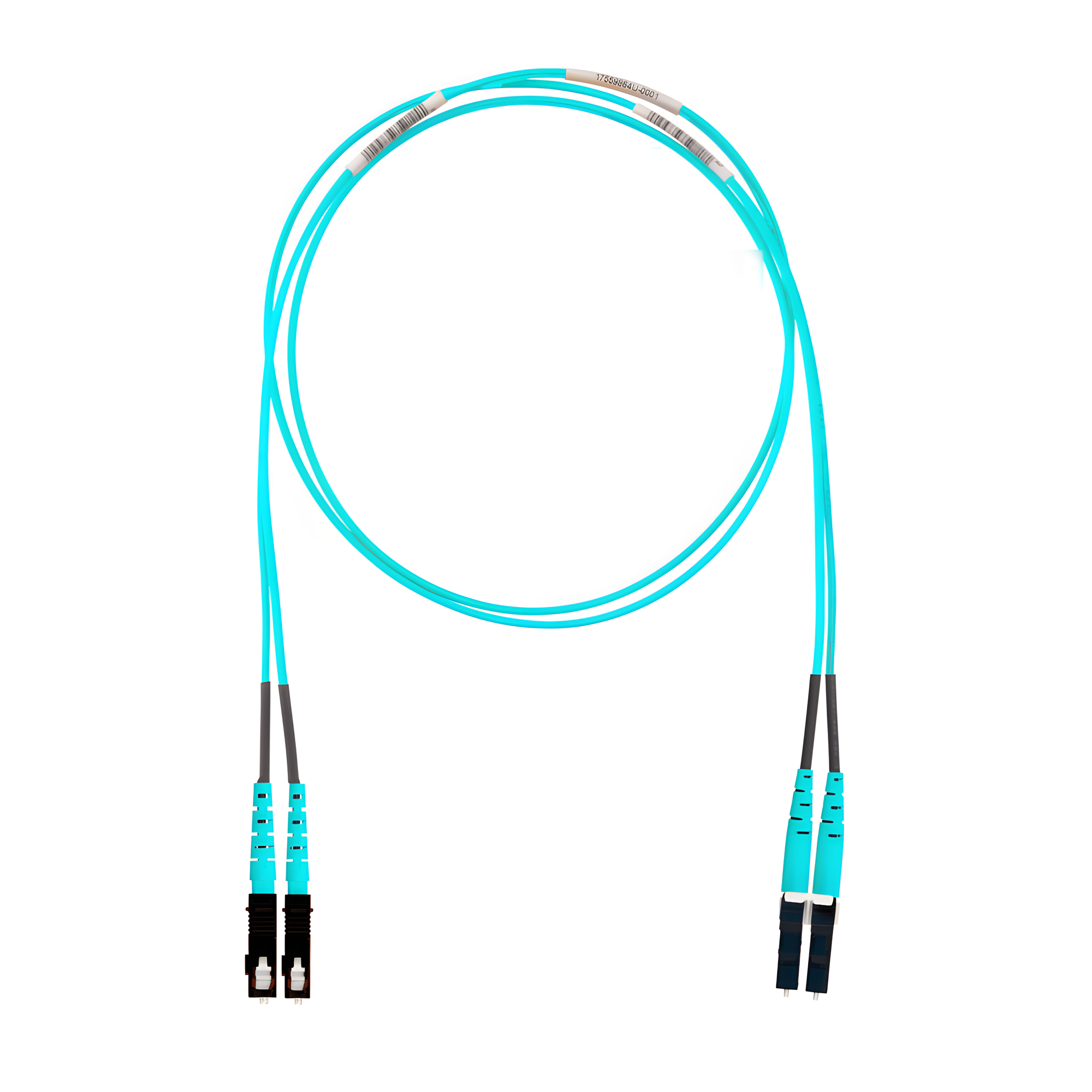 Jumper de Fibra Óptica / Multimodo OM3 50/125 / LC-SC Dúplex / OFNR Riser / Aqua / 15 m (49.21 pies) — PANDUIT · SKU FX2ERLNSNSNM015