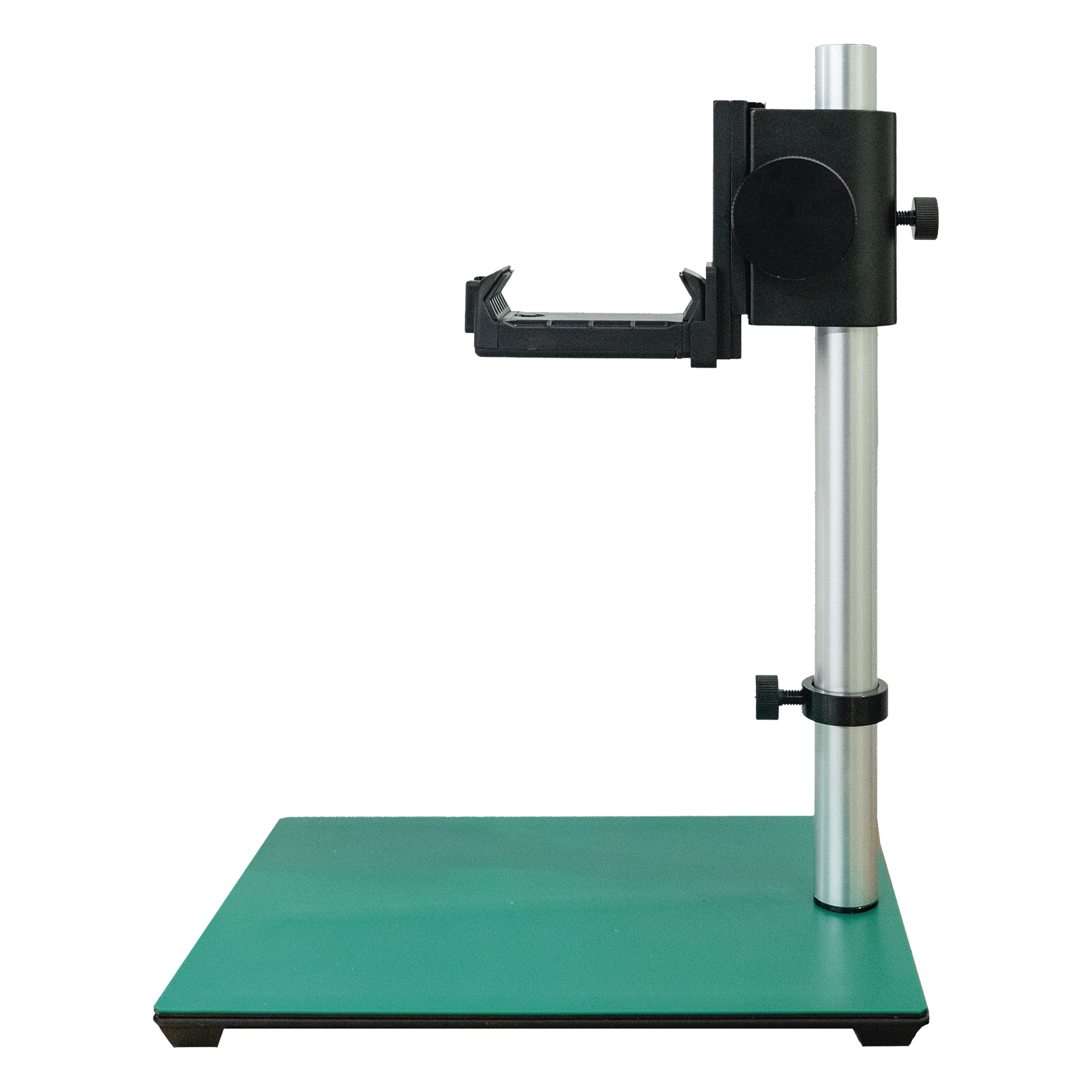 Soporte de Escritorio / Ajuste 20 a 180 mm (0.79 a 7.09 in) / Carga 0.4 kg (0.88 lb) / Pinza 58 a 100 mm (2.28 a 3.94 in) / Aleación de Aluminio / Compatible Series Pocket y Mini — HIKMICRO · SKU HM-AHBR02
