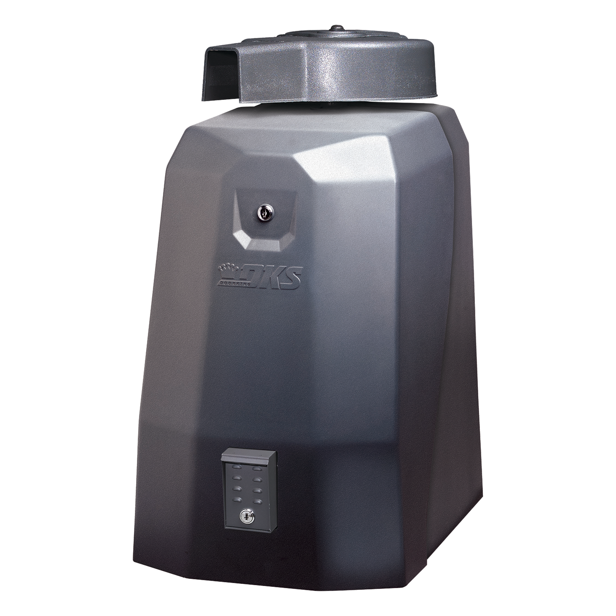 Operador de Puerta Abatible / Uso Continuo / 1 HP / 115V / Hasta 7.62 m (25 ft) / 907 kg / Apertura 90° en 16 s — DKS DOORKING · SKU 6550-380