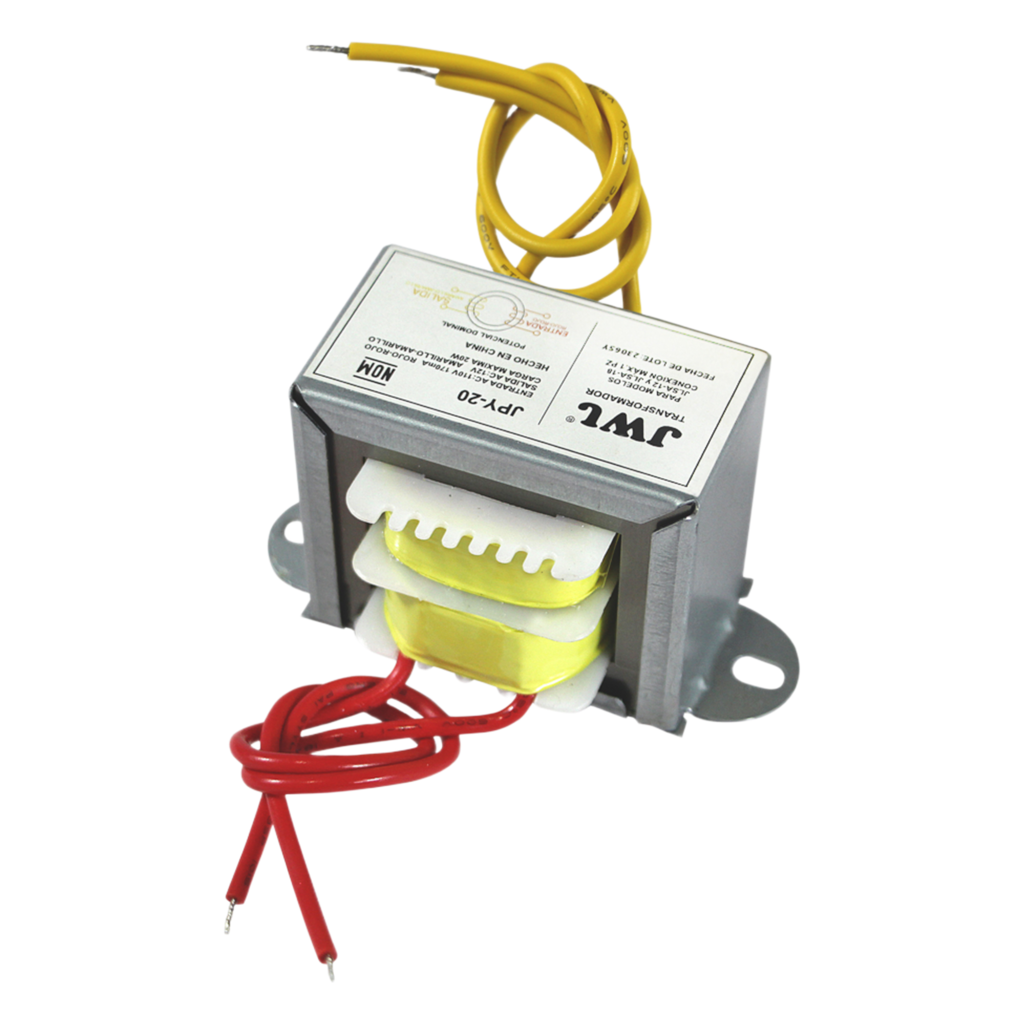 Transformador para Luminario LED Sumergible / 20 W / Entrada AC 110V / Salida AC 12V / Uso en Interiores — JWJ · SKU JPY-20