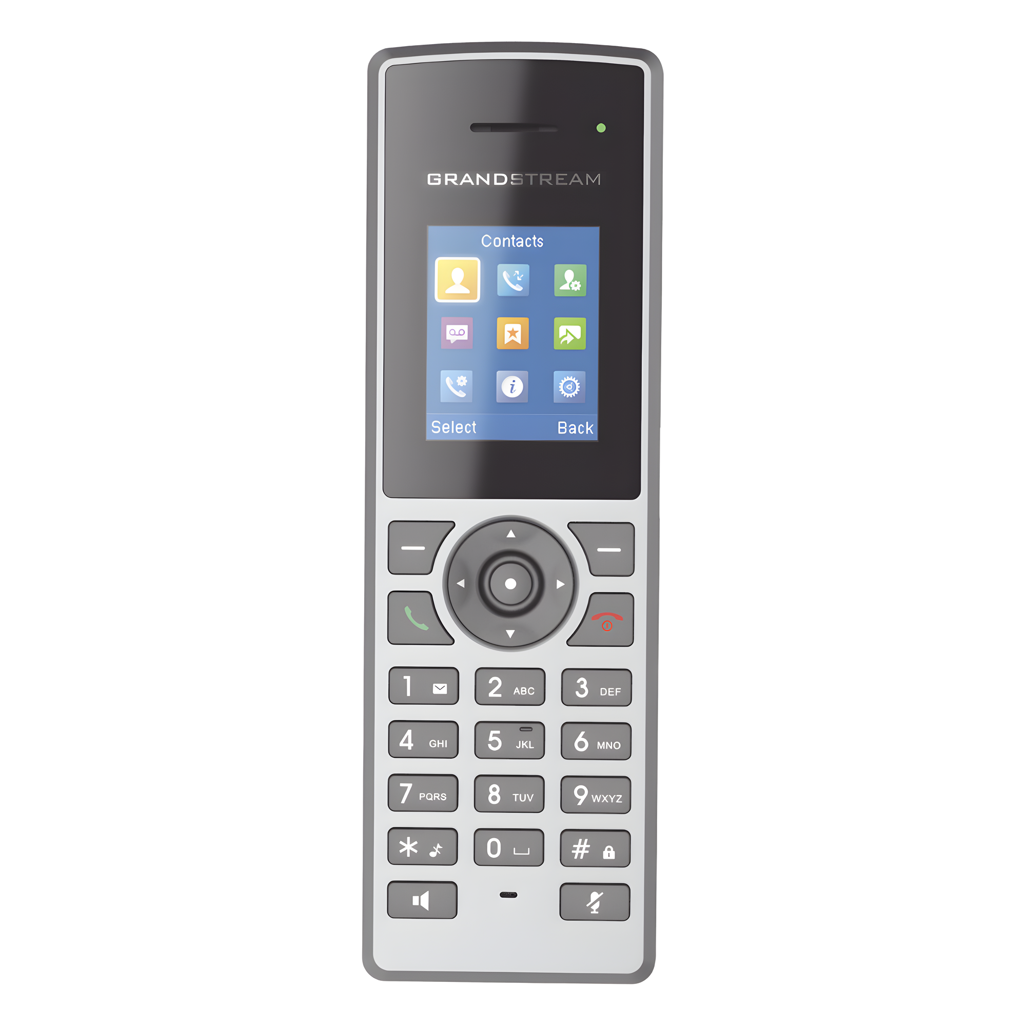 Teléfono IP Inalámbrico DECT / Alcance 350 m (1148.3 ft) Exterior / 10 Cuentas SIP / 20 Horas Conversación / Pantalla Color 1.8 Pulgadas / Audio Full HD