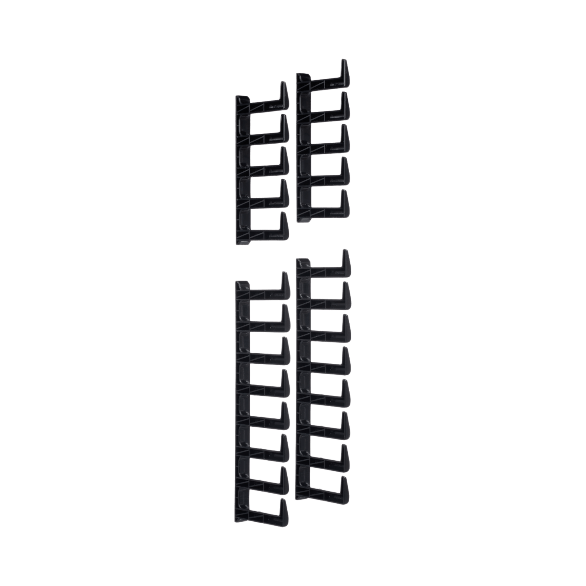 Kit de Dedos Para Administración de Cables en Gabinetes FlexFusion™, de 42 o 45 UR,  Dedos de 100 mm de Longitud, Color Negro 