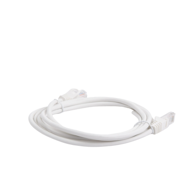 Cable de Parcheo UTP Cat5e - 2 Metros (6.56 Pies) - Blanco