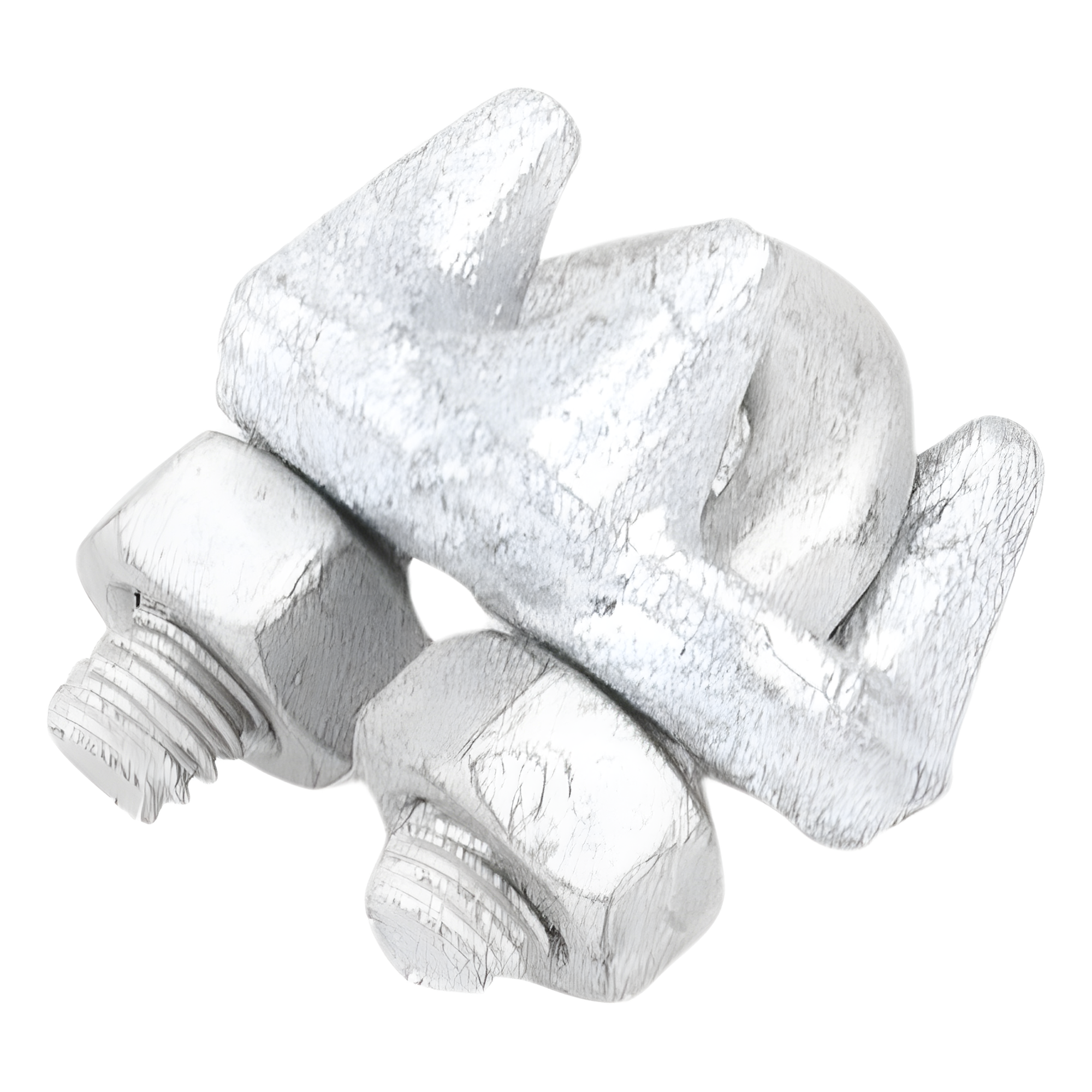 Nudo de Perro Abrazadera / Acero Forjado / Cable 1/4" / Galvanizado por Inmersión en Caliente / Torque 35 N.m / Carga Pesada