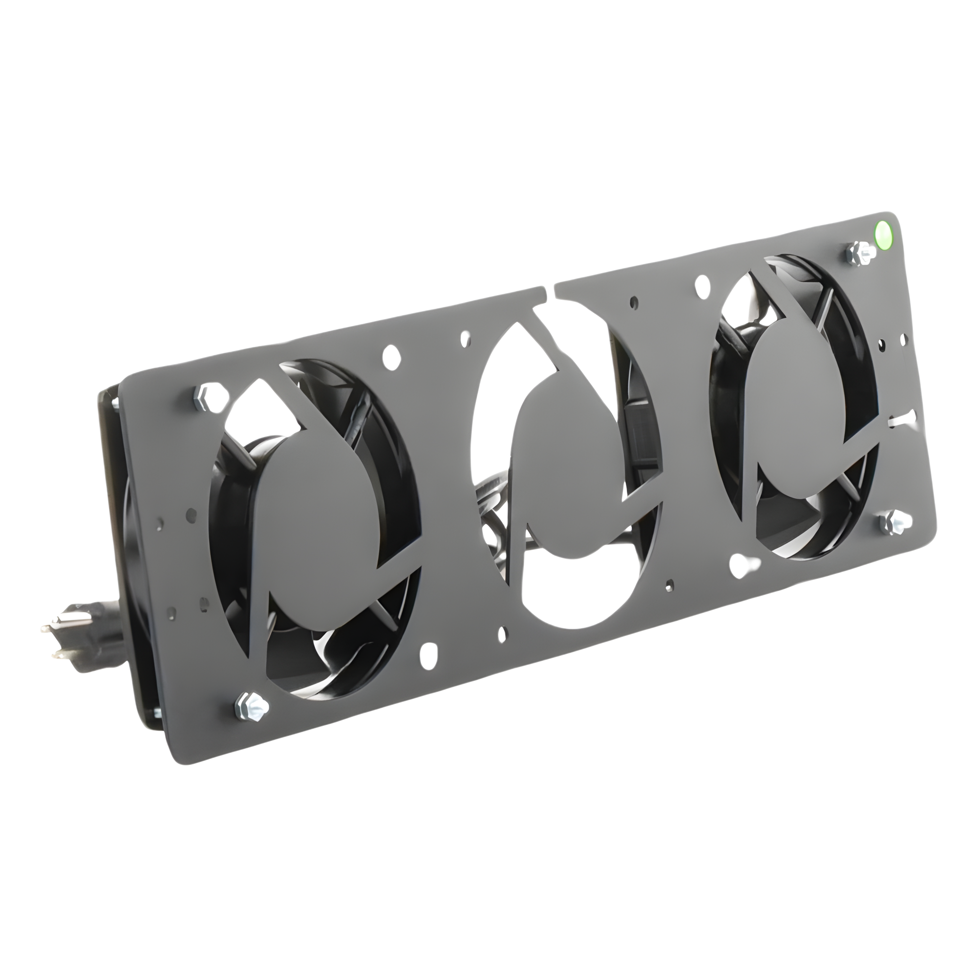 Kit de Ventiladores para Gabinete / 110 Vca / 12 x 12 cm / 76 CFM Total / Clavija Polarizada