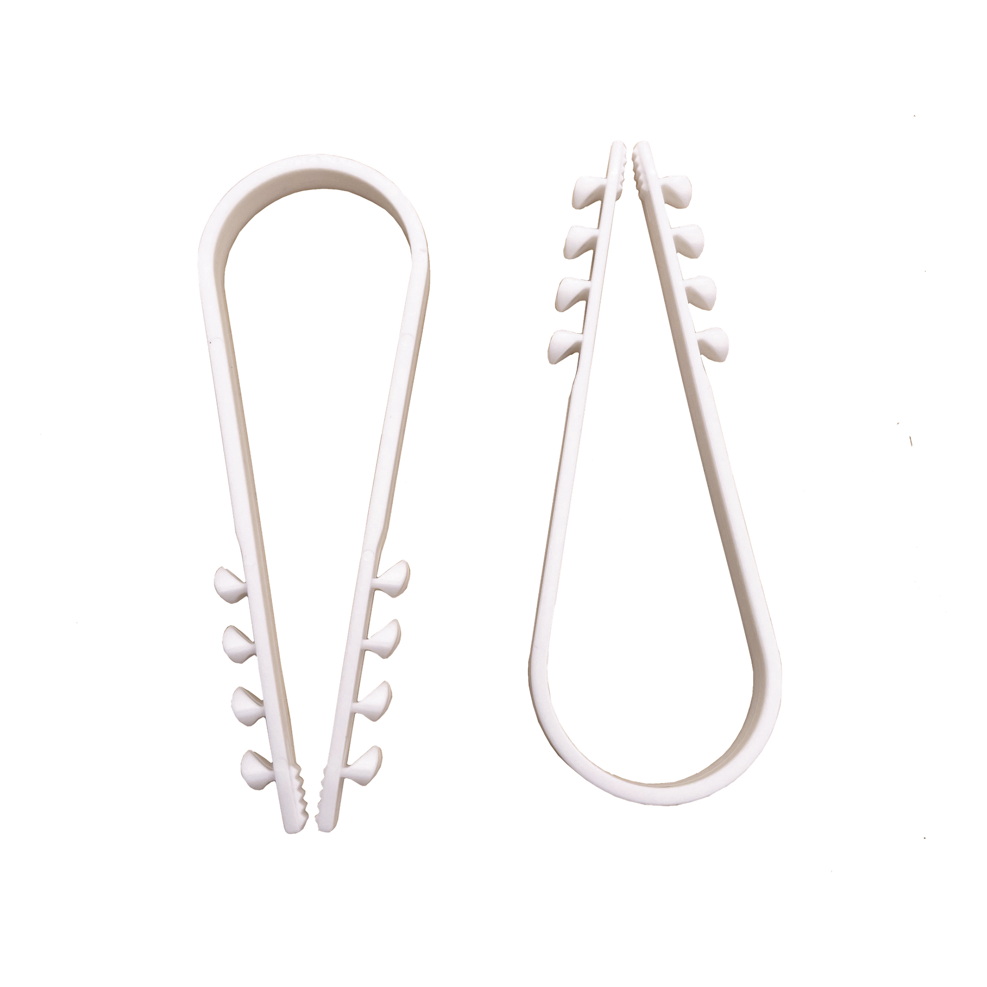 Clips Sujetadores de Plástico / 100 Piezas / Diámetro 19 a 25 mm / Fijación en Pared / UTP, Coaxial y Eléctrico — LINKEDPRO · SKU LPHOLD25