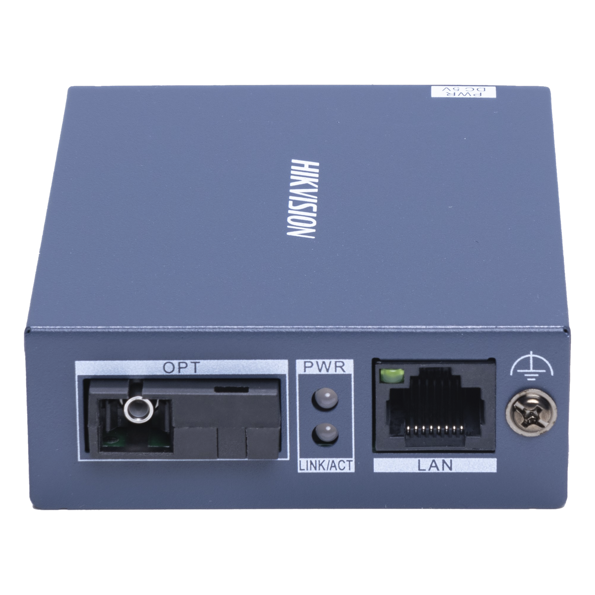 Convertidor de Medios / Receptor Óptico RX / Fibra Monomodo SC / Alcance 20 km (12.4 mi) / 1 Puerto SFP 100 Mbps / 1 Puerto RJ45 10/100 Mbps / Plug and Play — HIKVISION · SKU DS-3D01R-A(B)