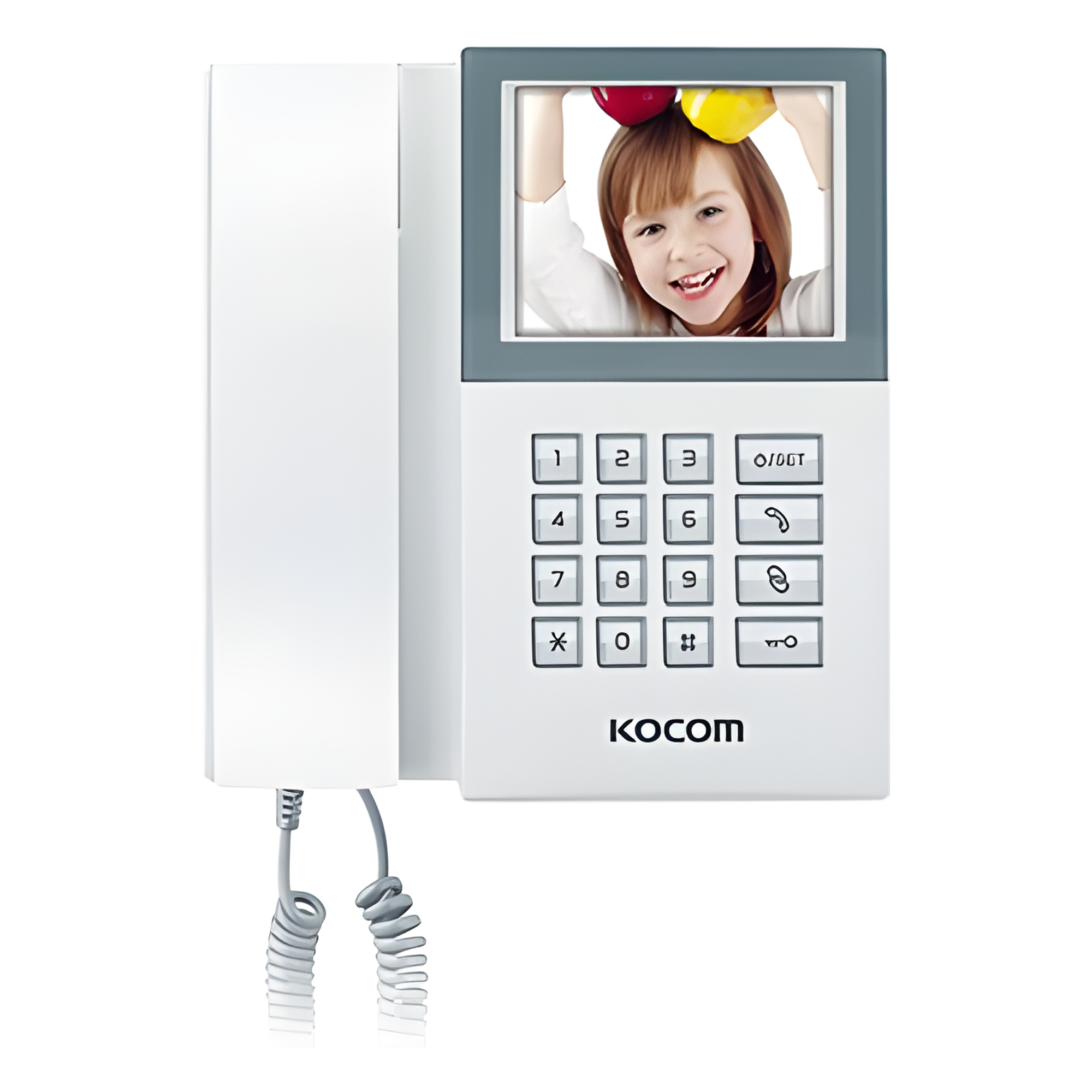 Estación de Guardia / Uso con Frente de Calle Multiapartamento / Compatible con Monitores TVPRO400MW/MB / Conexión con Distribuidores KVSA4P/KVSA8P — KOCOM · SKU KAM-D340