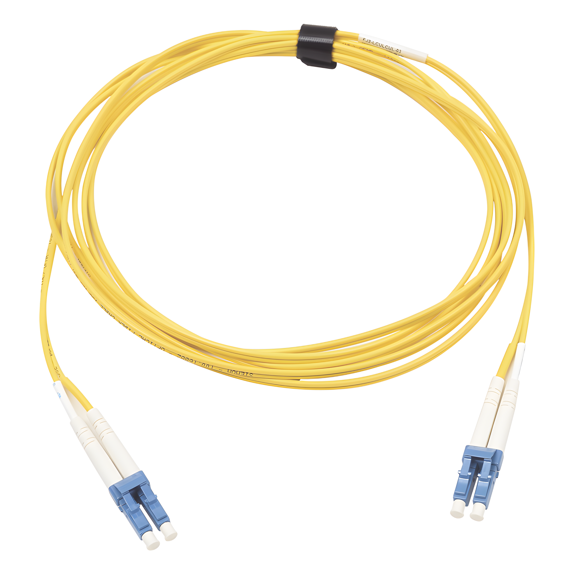 Jumper de Fibra Óptica Monomodo / OS2 / LC/UPC-LC/UPC Dúplex / OFNR Riser / 10 m (32.81 ft) / Amarillo — SIEMON · SKU FJ2-LCULCUL-10