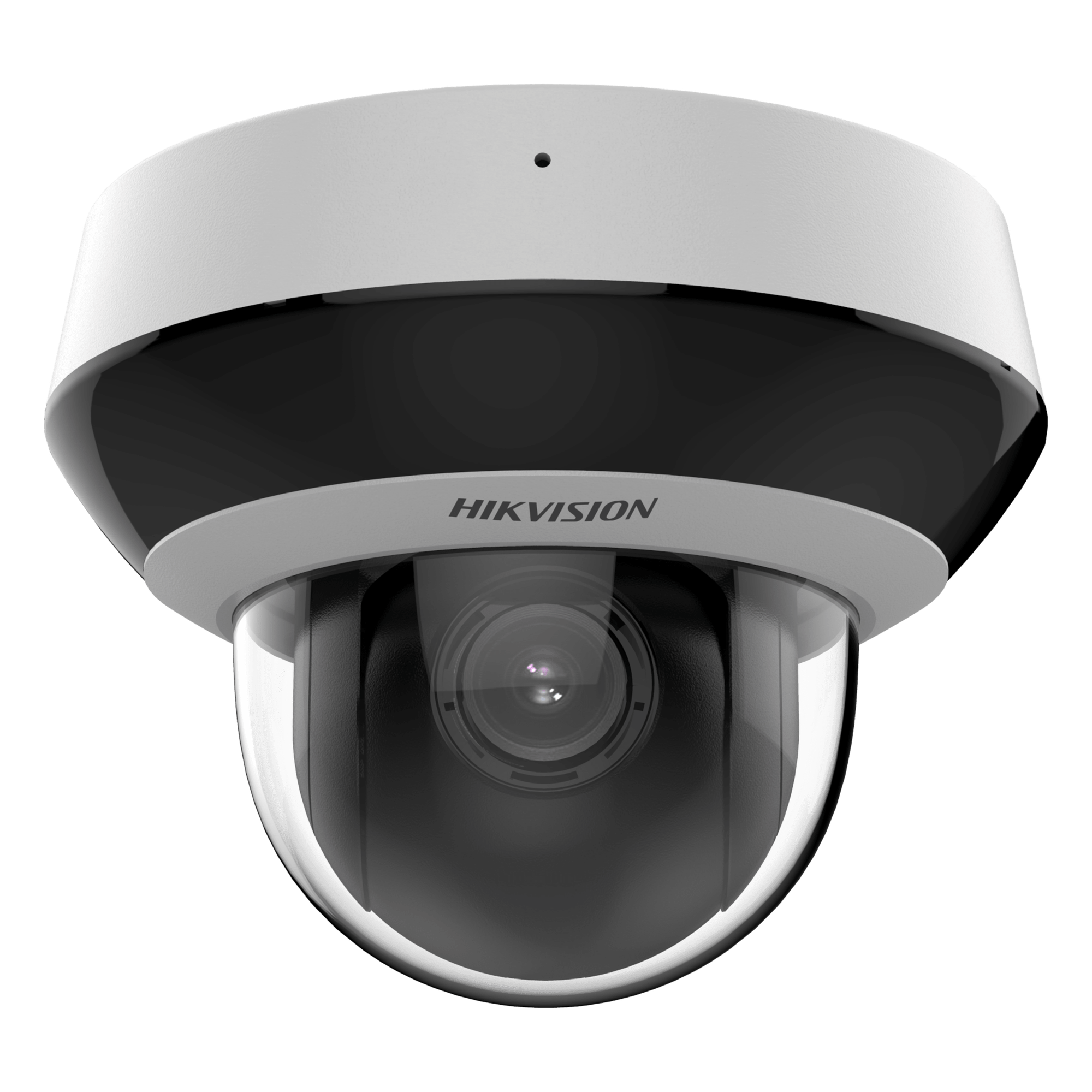 Mini Domo PTZ IP / 6 Megapixel / Zoom Óptico 4x / IR EXIR 20 m (65.6 ft) / DarkFighter / AcuSense / PoE / IK10 / IP66 — HIKVISION · SKU DS-2DE2A604IWG1-E