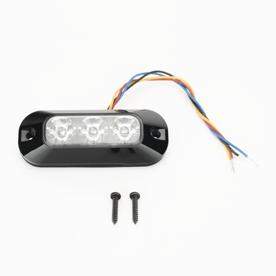 Luz Perimetral LED / 3 LEDs / 21 Patrones de Destello / 12-24 VCC / SAE J595 Clase I / Uso Interior y Exterior