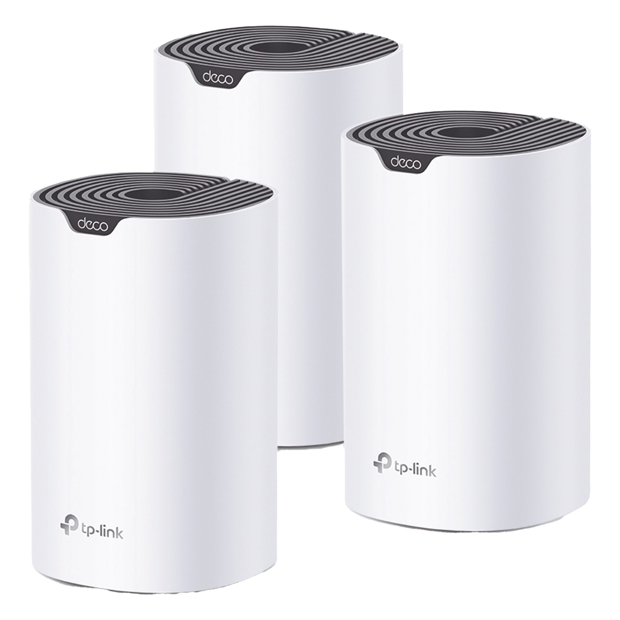 Sistema Mesh Wi-Fi / Doble Banda AC1900 Mbps / 3 Nodos / 3 Puertos Gigabit WAN/LAN Auto-Detect / 3 Antenas Internas / App iOS Android — TP-LINK · SKU DECOS7-3PACK