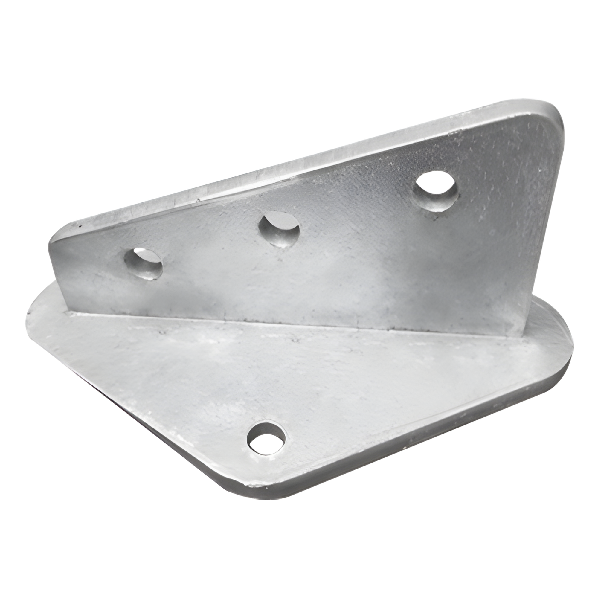 Ancla Aleta / 3 Orificios de Sujeción / 2 Puntos de Fijación / 7/16 Pulgadas / Galvanizado en Caliente — SYSCOM TOWERS · SKU SLM-ANG-2G