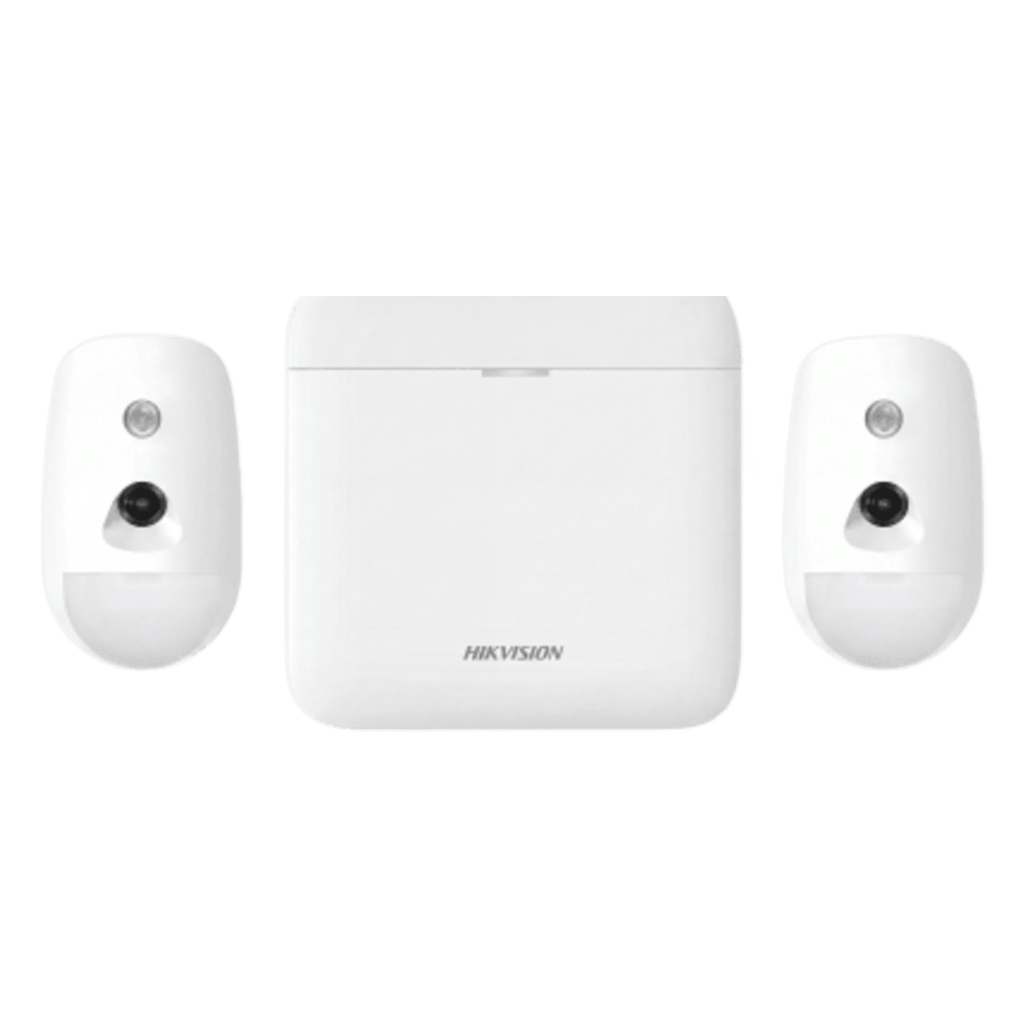 Kit de Alarma Inalámbrica / 96 Zonas / 2 PIRCAM con Videoverificación / GSM 3G/4G / Batería de Respaldo 12 h / Inmunidad a Mascotas 30 kg / Frecuencia 433 MHz — HIKVISION · SKU AX-PRO-KIT-96-PIR-CAM