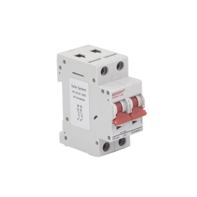 Protección Térmica/ Interruptor 2P, 32A,  Corriente Directa  800 Vcc para Aplicación Fotovoltaica Montaje Riel DIN
