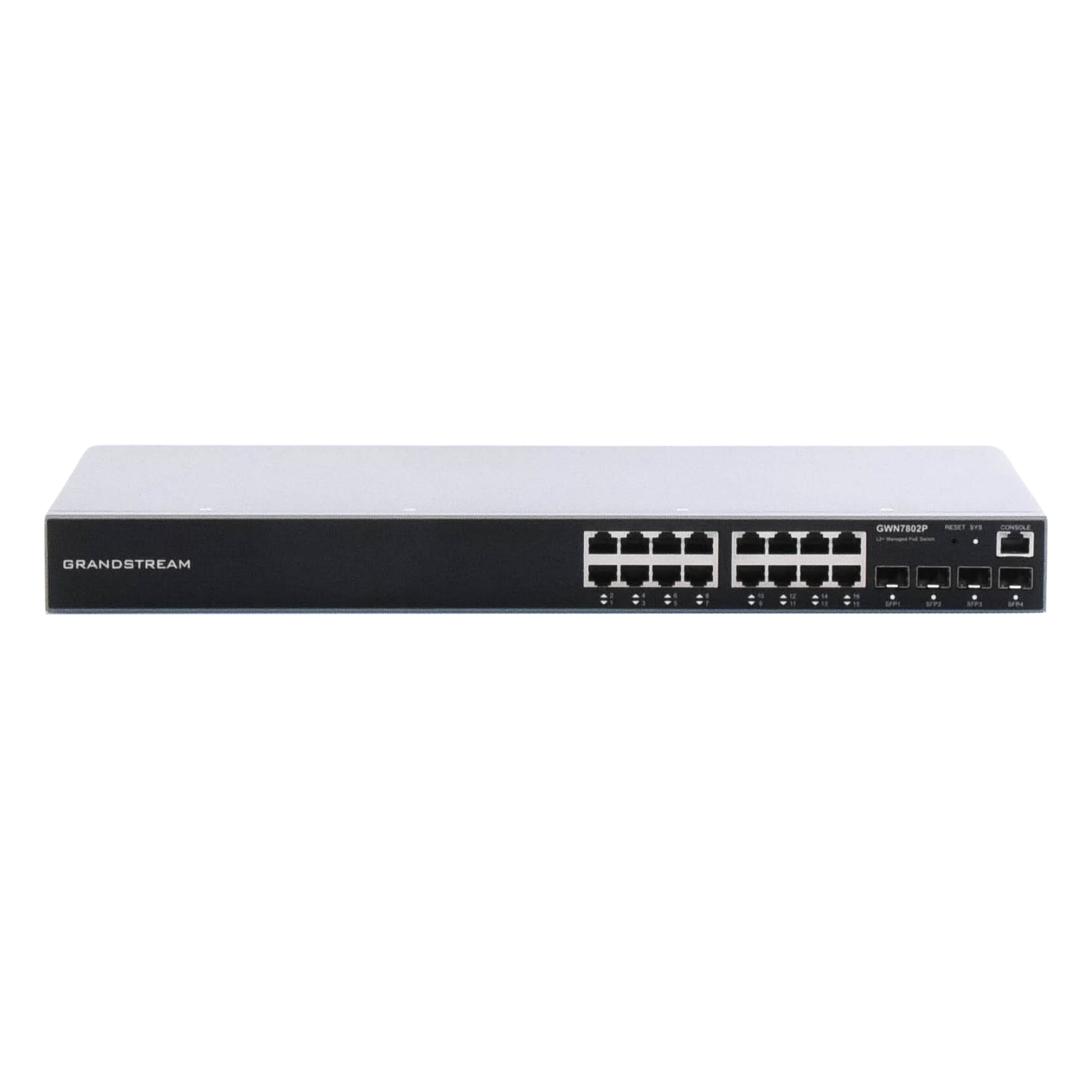 Switch PoE+ Administrable / 16 Puertos Gigabit / 4 SFP Uplink / 240W / 40 Gbps