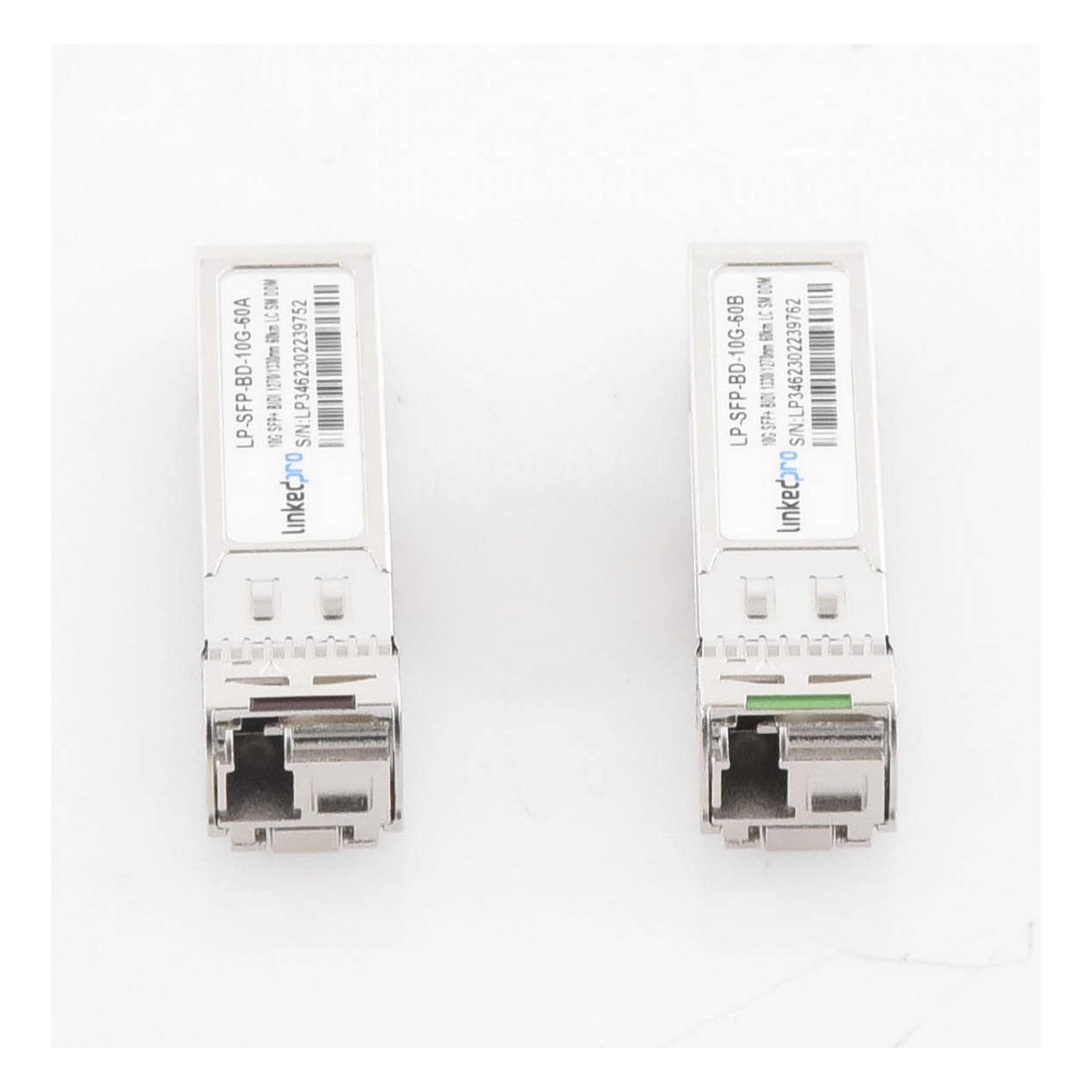 Transceptor Óptico SFP+ / 10 Gbps / Monomodo / Bidireccional 1270/1330 nm / Alcance 60 km (196.8 ft) / LC/UPC Simplex / DDM