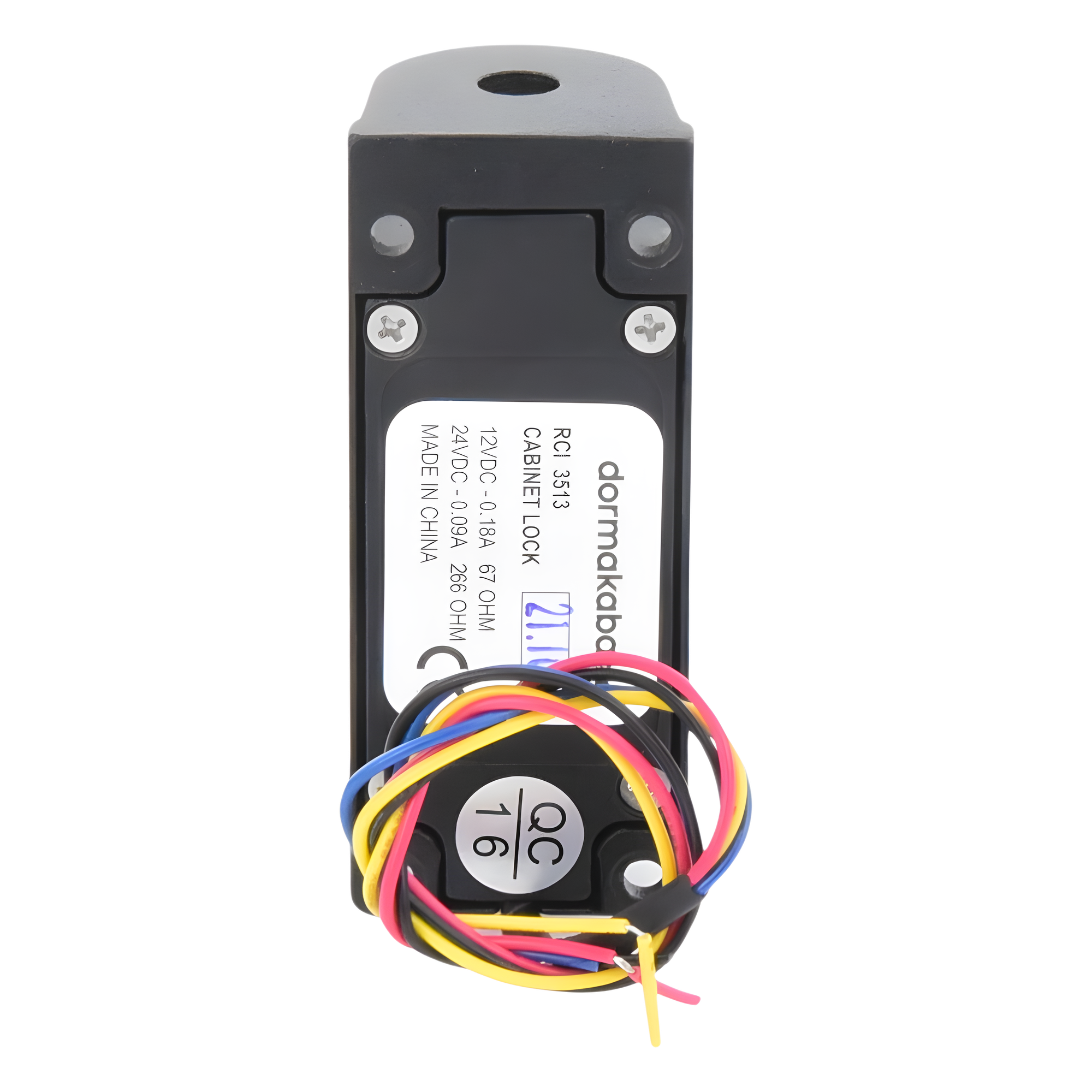 Cerradura Electromecánica para Gabinetes / Fuerza de Retención 320 lbs (145 kg) / Selección de Falla Local / 500,000 Ciclos / 12V CC / 24V CC
