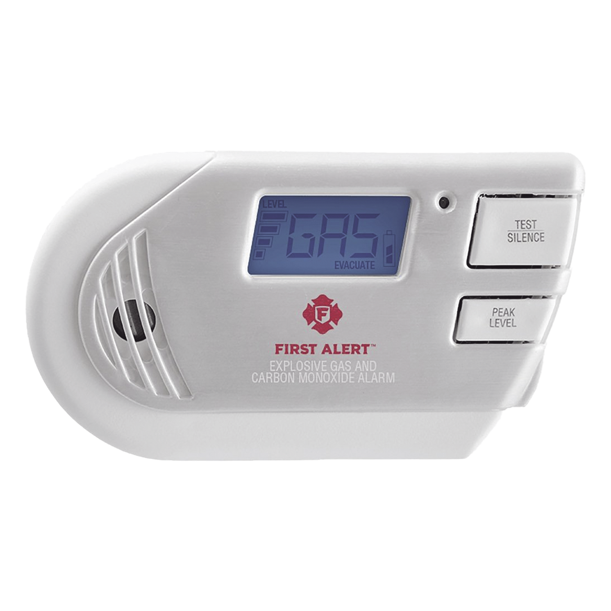 Detector Combo de Gases / Metano, Propano y CO / Pantalla Digital Retroiluminada / 85 dB / 120 Vca con Batería de Respaldo — FIRST ALERT · SKU 1039760