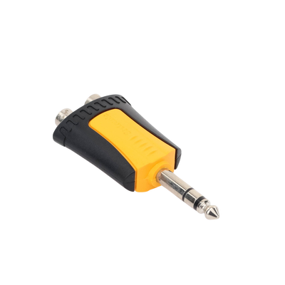 Conector Estéreo |  1/4in - 2 x RCA hembra | Adaptador de Carcasa de Plastico |