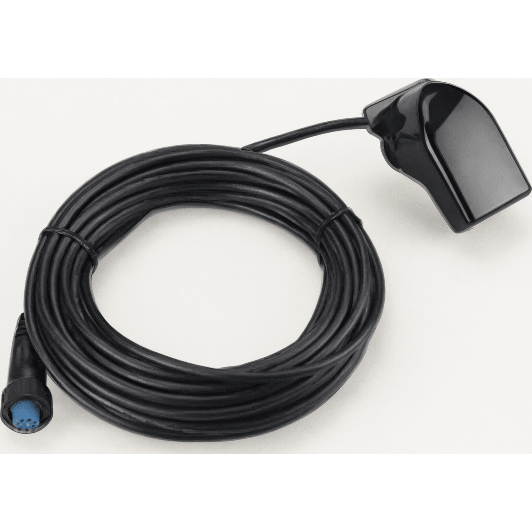 Transductor de Montaje en Espejo / Doble Haz 77/200 kHz / 500 W / Profundidad 579 m (1,900 ft) / Sensor de Temperatura / Ángulo 0-70° — GARMIN · SKU 10-10249-40
