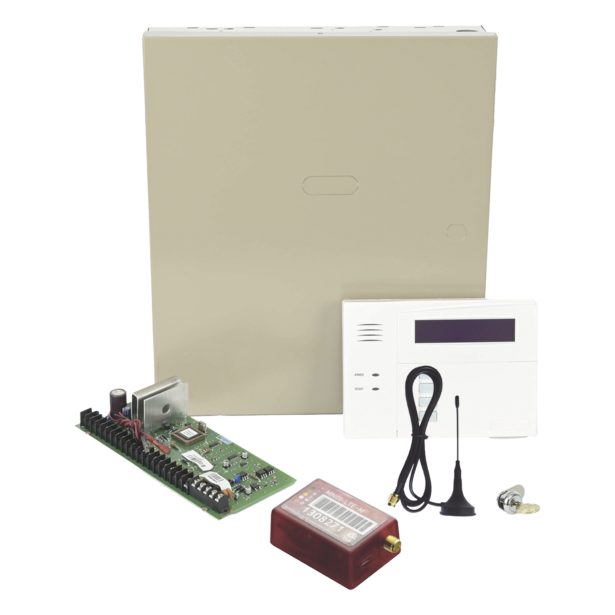 Panel de Alarma Híbrido / 48 Zonas / Comunicador Celular 3G/4G / Teclado 6160RF con Receptor Inalámbrico / 3 Particiones / Alcance Inalámbrico 1 km (3280.8 ft) — HONEYWELL HOME RESIDEO · SKU VISTA48/6160RFCOM