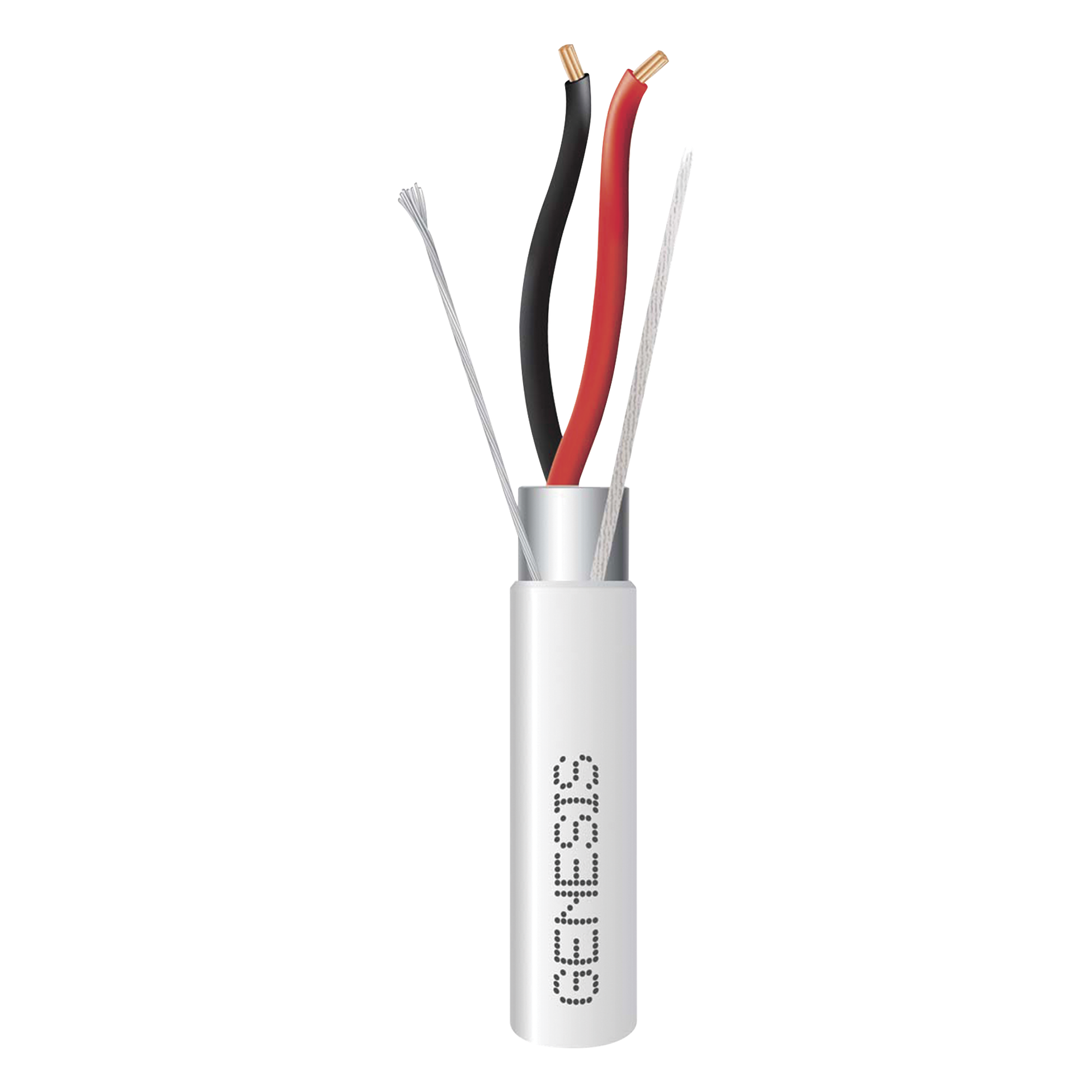 Cable para Alarma / 2x16 AWG / Blindado / Plenum / 152 m (498.7 ft) / ETL / Blanco — GENESIS · SKU 3221-5012