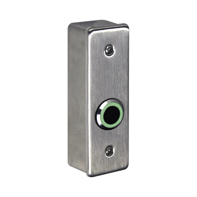 Interruptor IR NoTouch® de Acero Inoxidable, Montaje Delgado, Caja Posterior, ABIERTO   