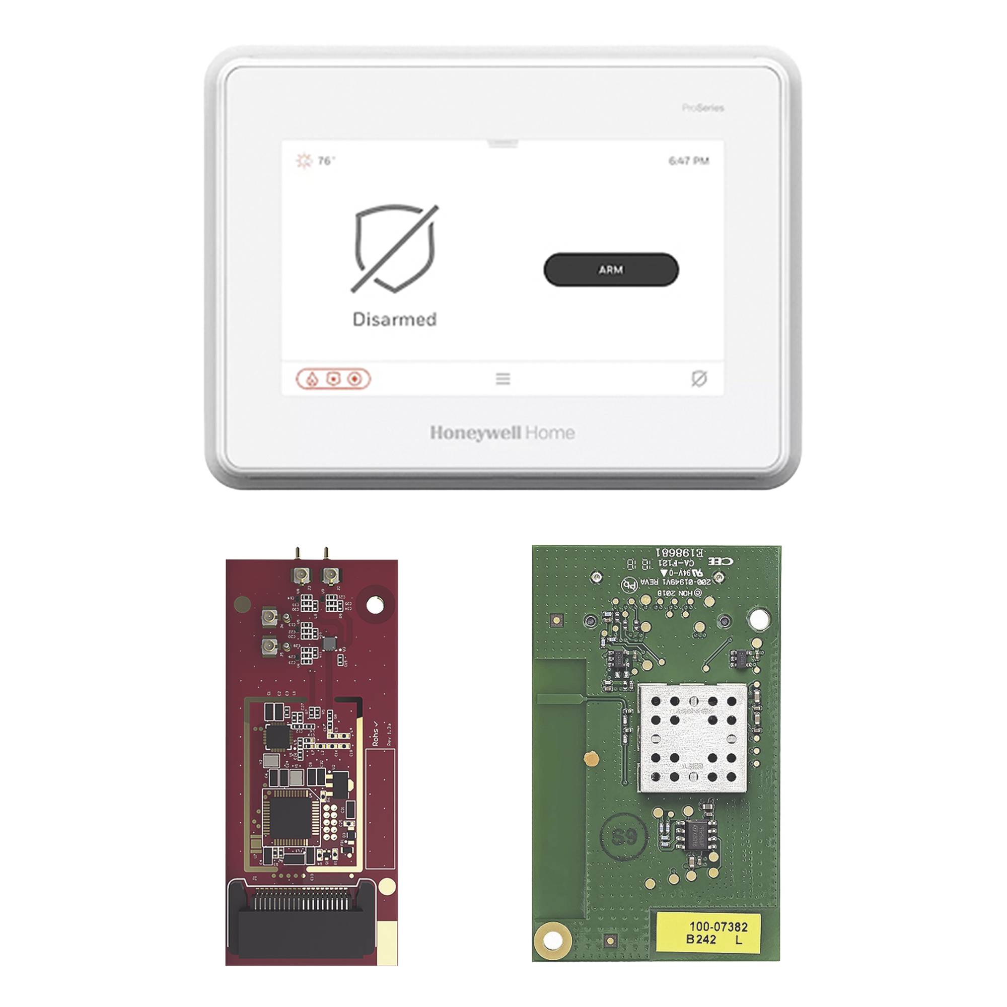 Panel de Alarma Todo-en-Uno / Pantalla Táctil 7 Pulgadas / 250 Zonas / LTE y Wi-Fi / 78 Dispositivos Z-Wave Plus / 4 Particiones — HONEYWELL HOME RESIDEO · SKU PROA7MTAKEOVR1