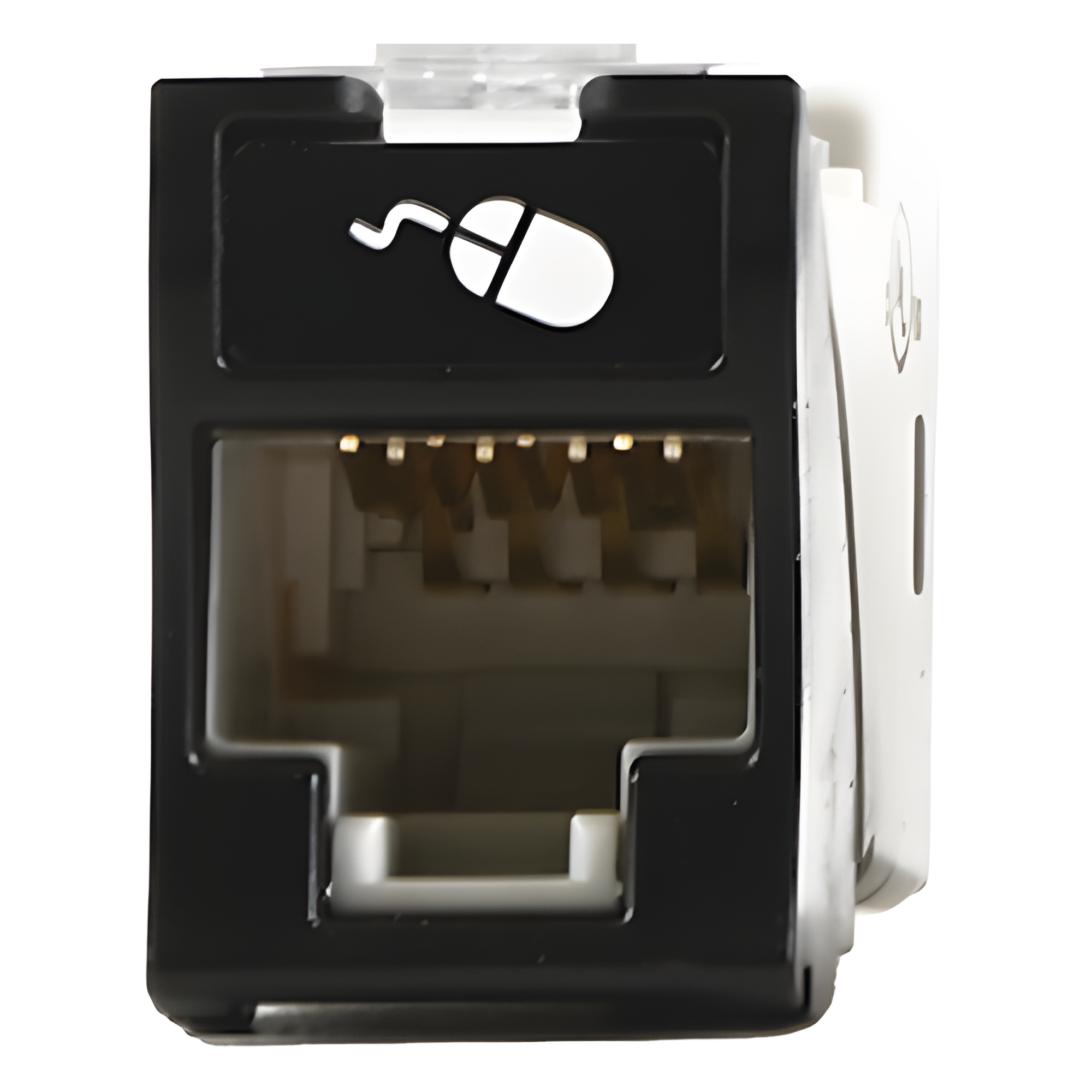 Jack Cat6a UTP / Montaje Híbrido Plano y Angulado / Terminación T568A/B / Rango -10 a 60°C / UL 94 V-0 — SIEMON · SKU U6A-H01NS