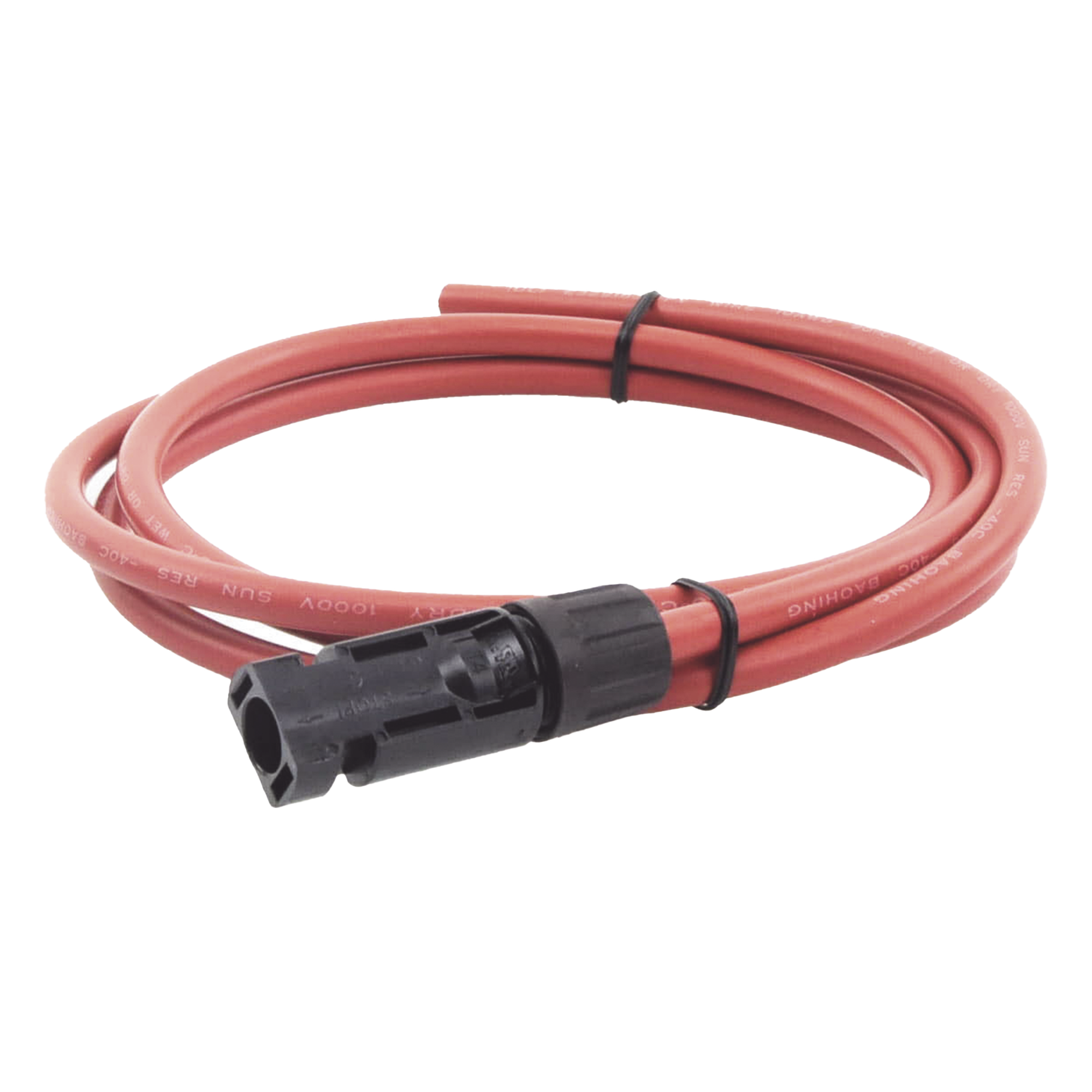 Cable Fotovoltaico / 1.5 m (4.9 ft) / Calibre 10 AWG / Terminal MC4-M / Rojo — EPCOM POWERLINE · SKU CBL-MC4-1.5R