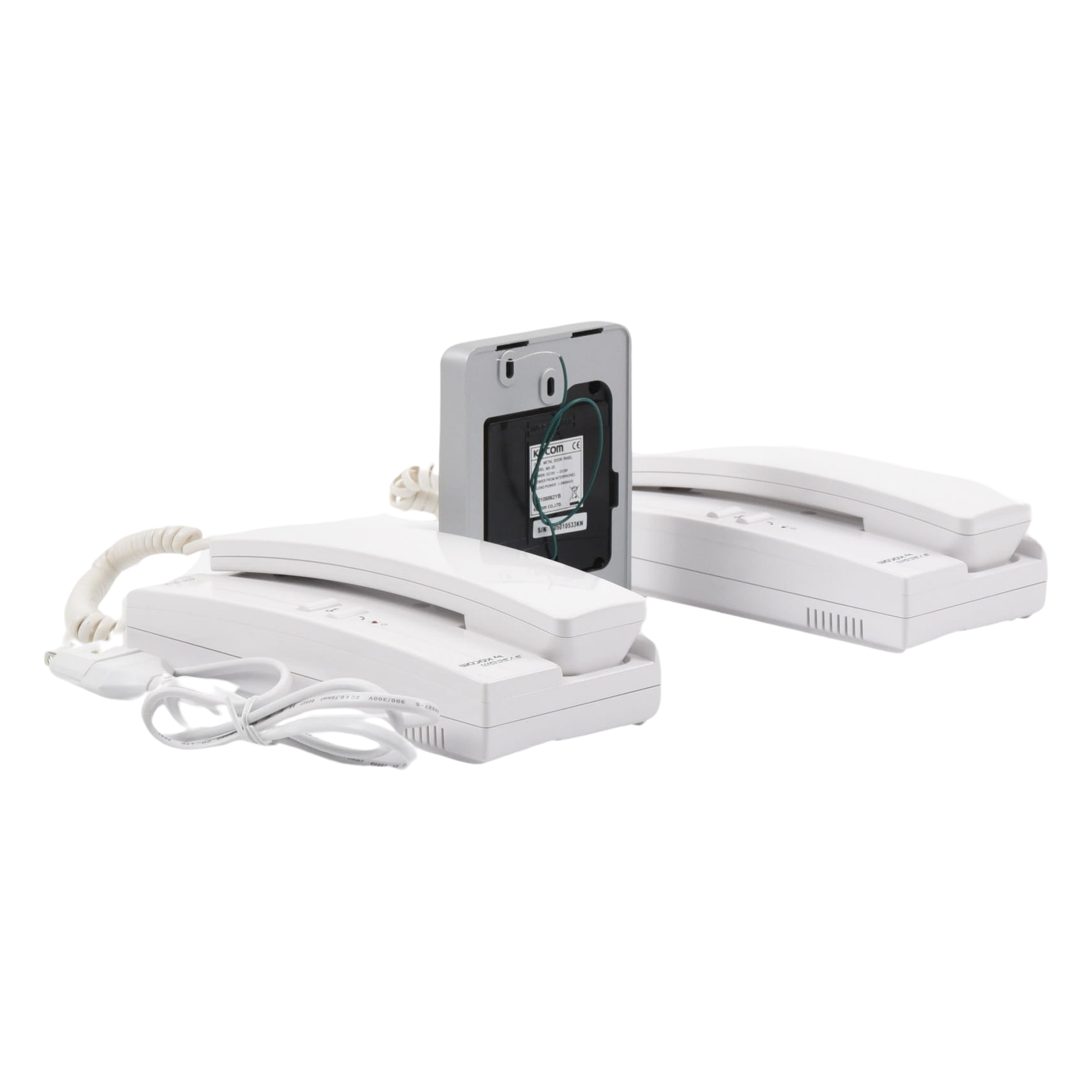 Kit de Audio Portero con 2 Auriculares y Frente de Calle 