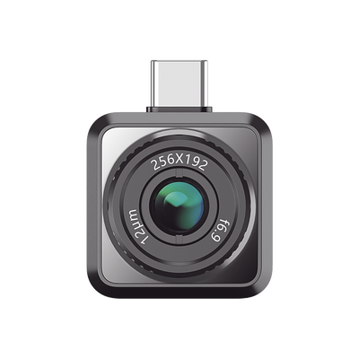 Mini2Plus V2 - Cámara Termográfica para Smartphone con Enfoque Manual / 256 x 192 / SuperIR / Rango: -20°C a 400°C / ±2°C o ±2 % Margen / Compatible iOS y Android / Conector Tipo USB-C y Lightning / IP40