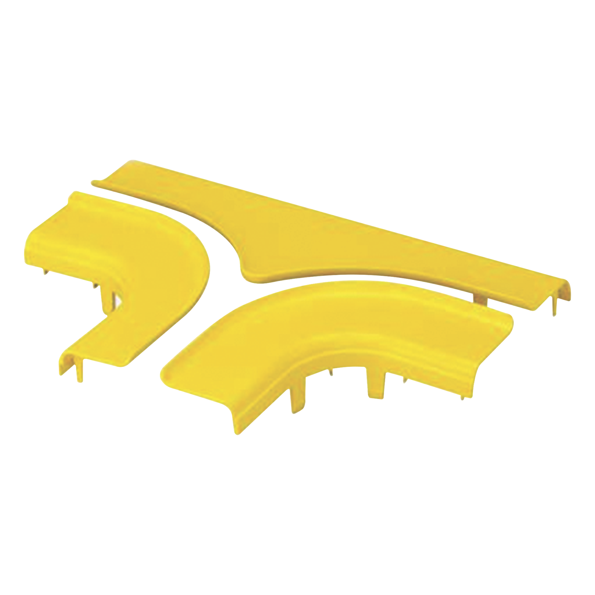 Tapa para Accesorio en T Horizontal / 4x4 / 90° / Abertura 19 mm (3/4 pulg) / ABS 94V-0 / 54.6 mm x 232.4 mm x 328.9 mm (2.15 x 9.15 x 12.95 pulg) / Amarillo — PANDUIT · SKU FRTSC4LYL
