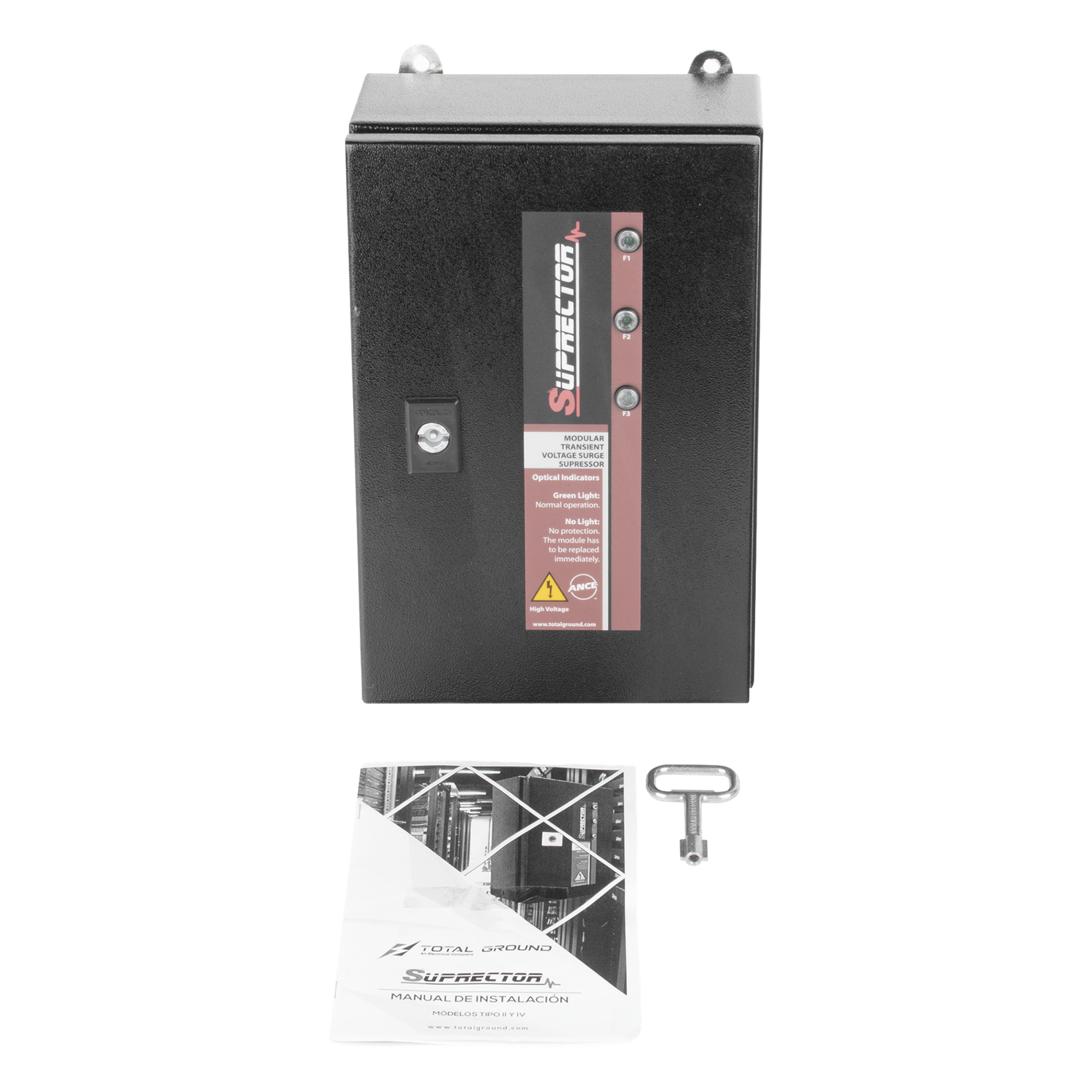Supresor de Transientes Clase B / 3 Fases / 120 kA / 127/220 Vca / Gabinete NEMA 4