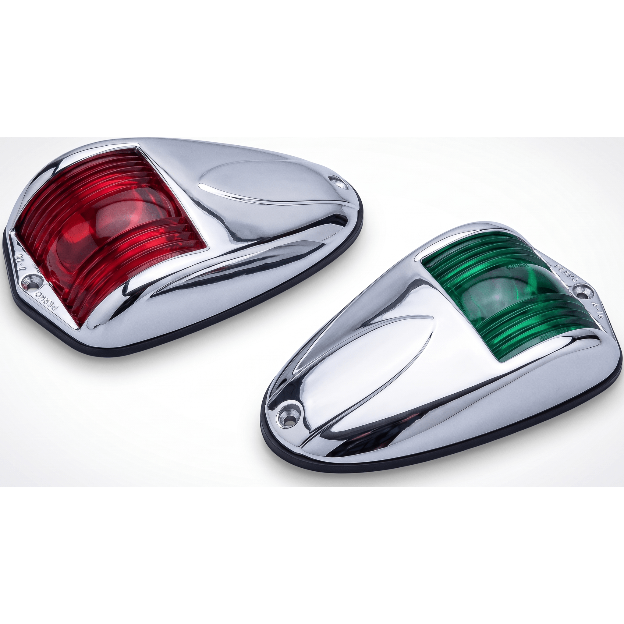 Luces de Navegación Laterales / 12 VDC / 10 W / <12 m (39.4 ft) / Cromado / Rojo y Verde — PERKO · SKU 1264-DP0-CHR