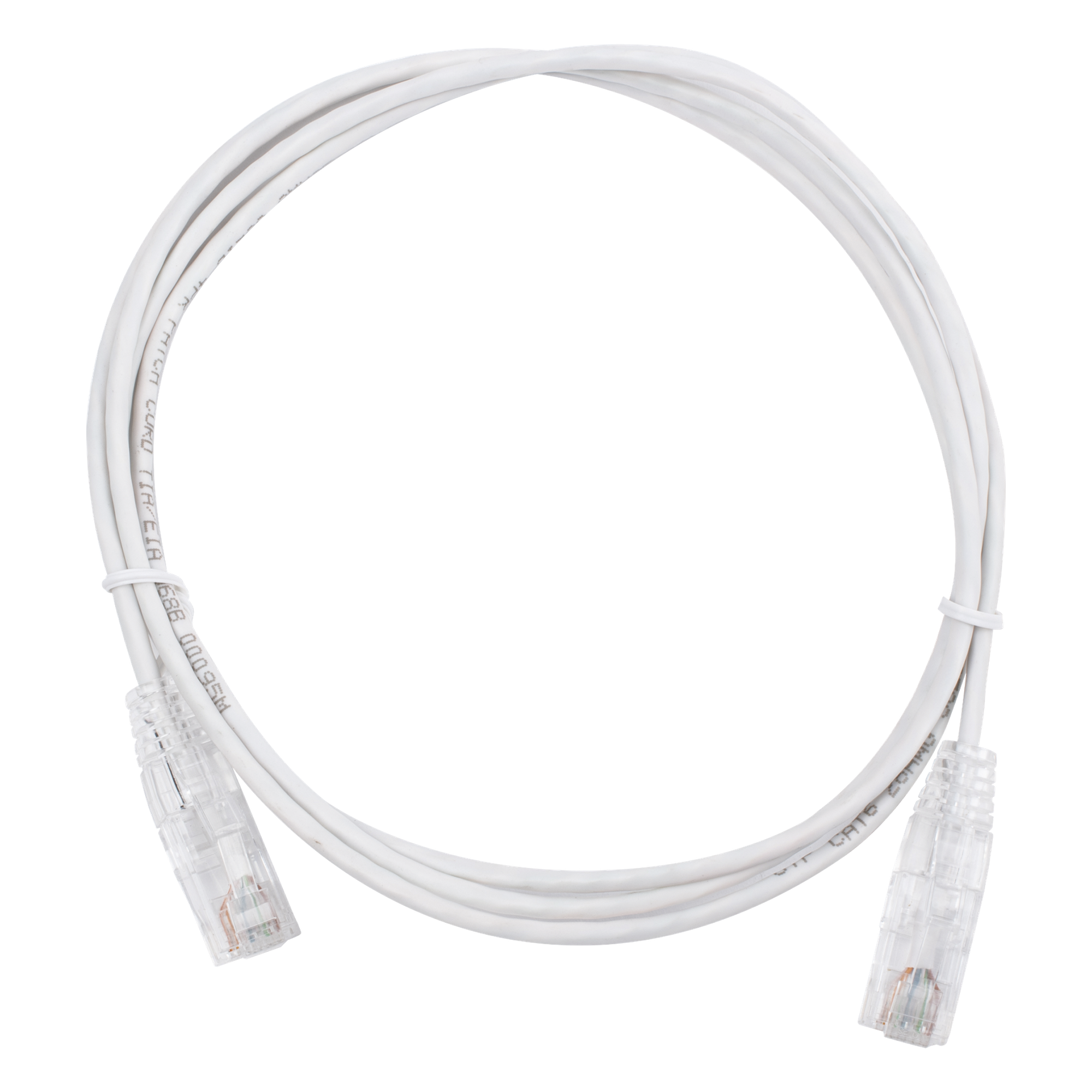 Cable de Parcheo Slim UTP Cat6 / 1.5 m (4.92 ft) / 28 AWG / Blanco / Diámetro Reducido — LINKEDPRO BY EPCOM · SKU LP-UT6-150-WH28