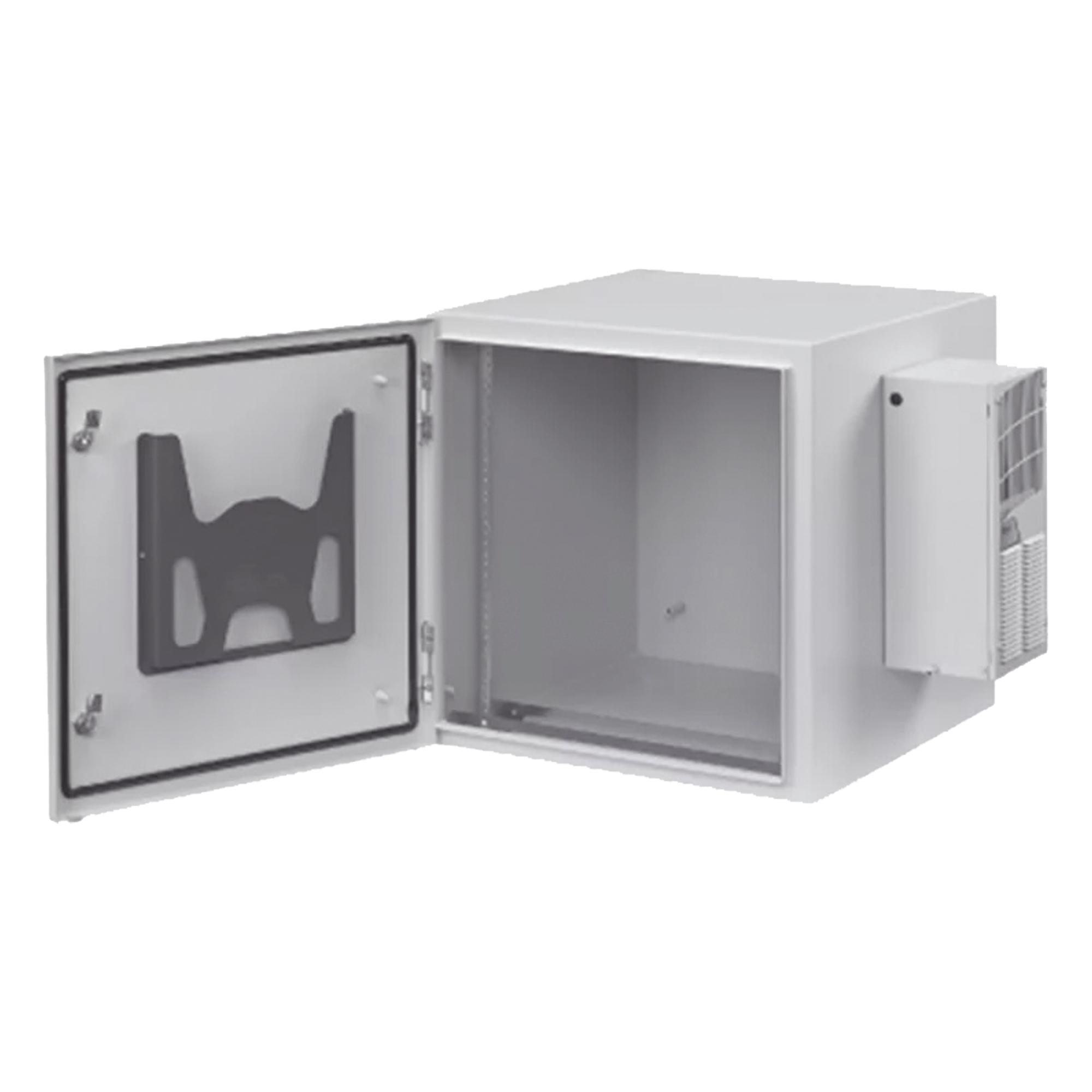 Gabinete Industrial de Pared / 12 UR / Acero Calibre 14 / NEMA 4/12 / IP66 / Aire Acondicionado 800 BTU / Puerta Sólida / 24 x 24 x 24 pulgadas — HOFFMAN · SKU PTRS242424G4A