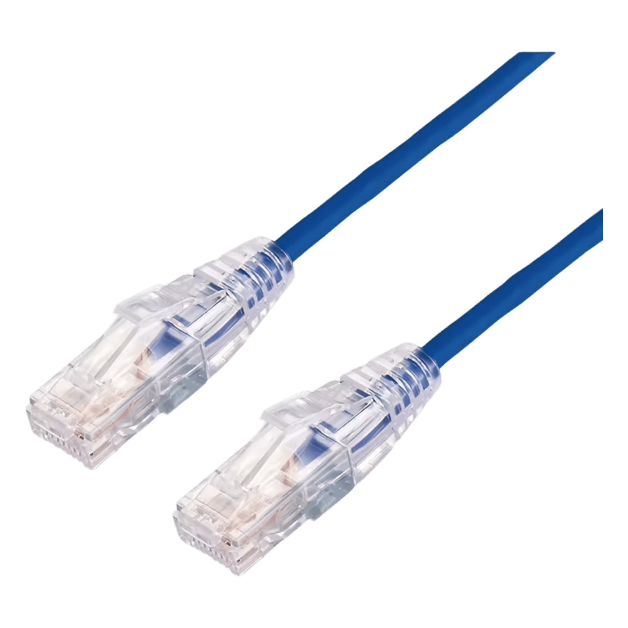 Cable de Parcheo Slim UTP Cat6A / 0.5 m (1.64 ft) / 28 AWG / Azul / RJ45 — LINKEDPRO BY EPCOM · SKU LP-UT6A-05-BU28