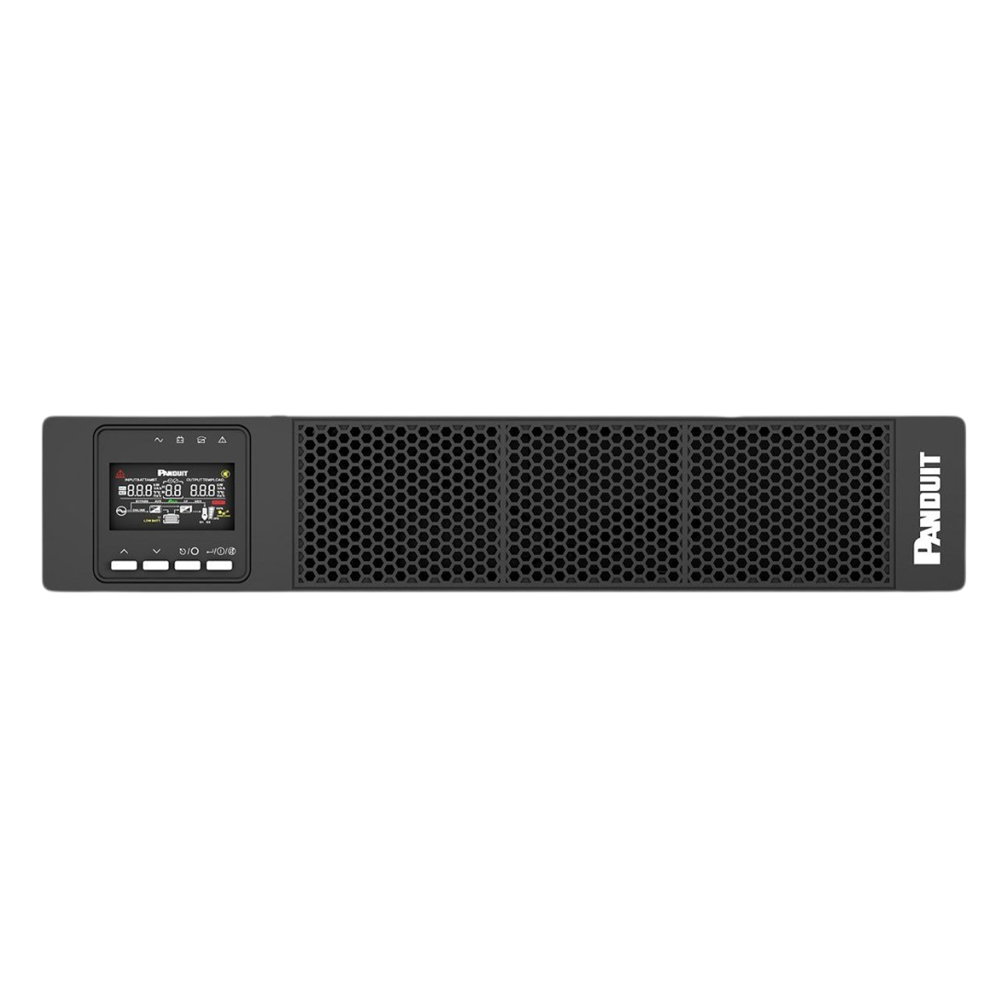 UPS Online Doble Conversión / 3000 VA / 3000 W / Factor de Potencia 1.0 / 120 Vca / 2 UR / 5 Tomas NEMA / Tarjeta de Red Incluida — PANDUIT · SKU U03N11V