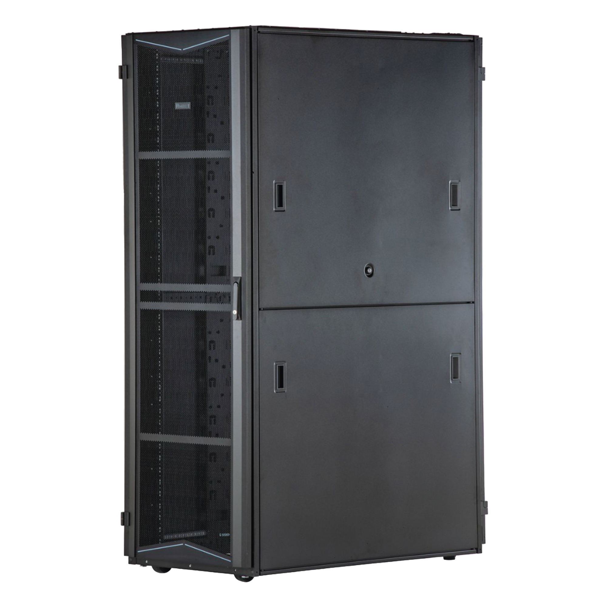 Gabinete para Centros de Datos / 42 UR / 800 mm Ancho / 1200 mm Profundidad / 2.62 x 3.94 pies / Acero / Negro — PANDUIT · SKU XG84222BS0001