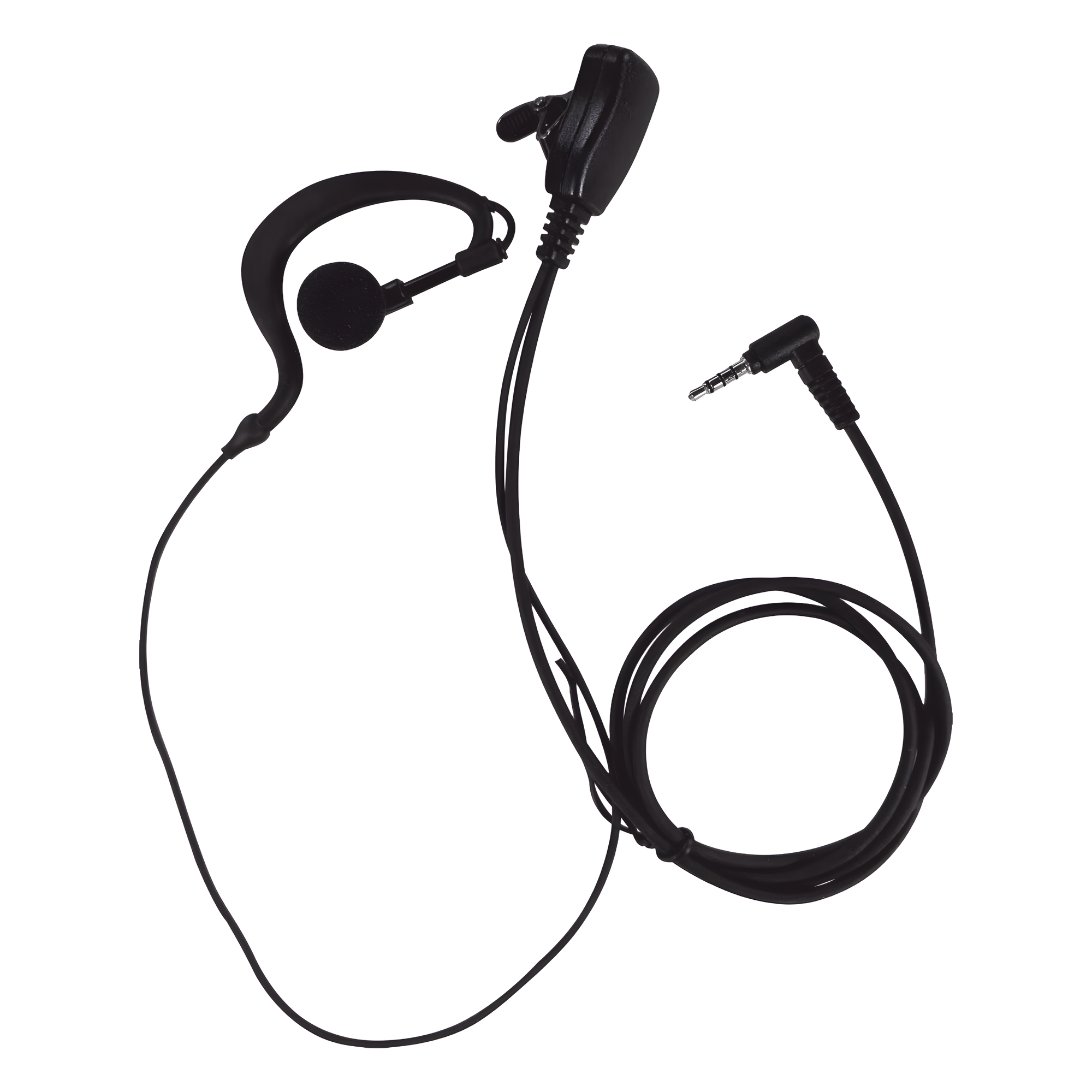Micrófono de Solapa / 2 Hilos / Tubo Acústico PU Grado Médico / Cable Reforzado con Kevlar / PTT Intercambiable — TELOX · SKU TSR1MT100