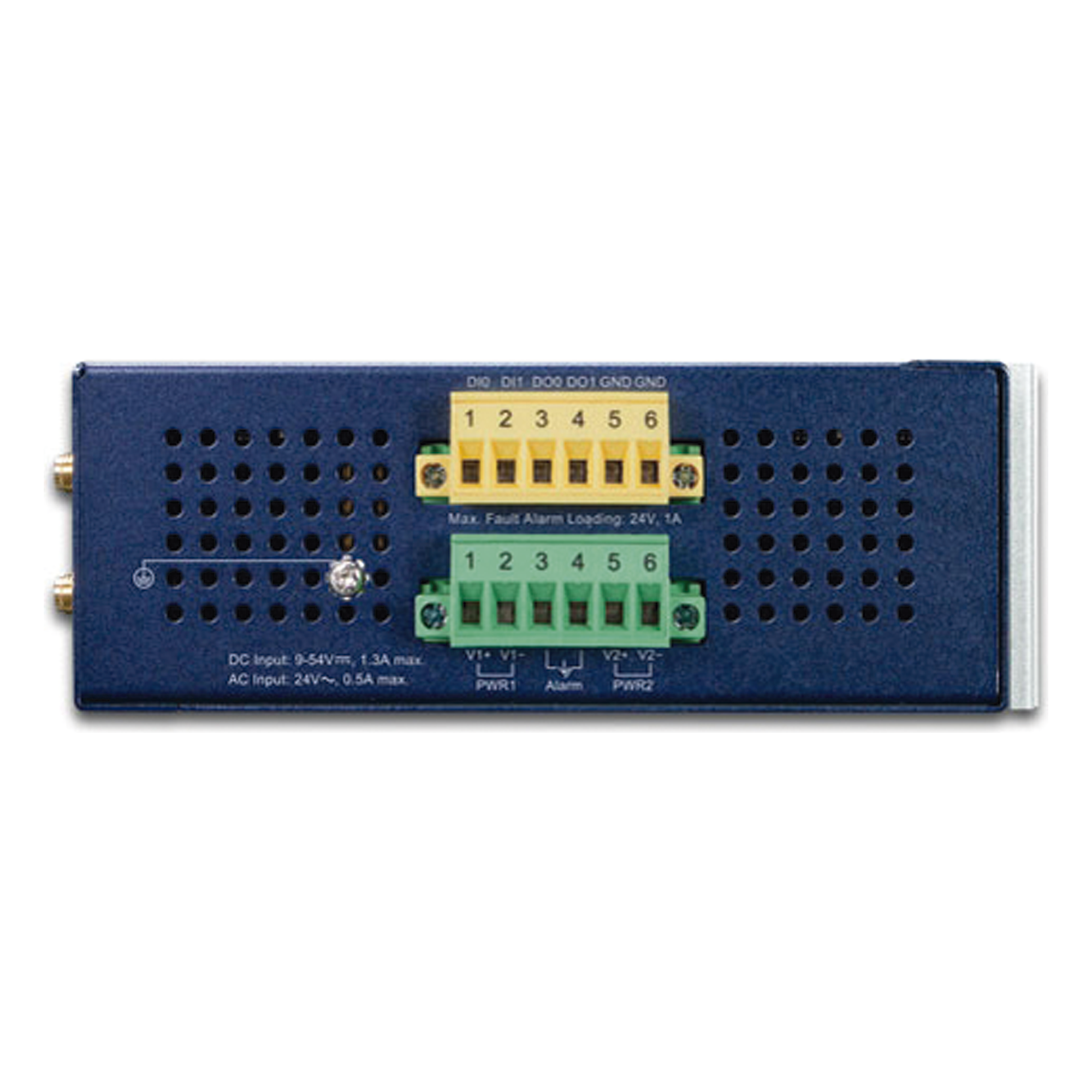 Gateway Industrial LoRaWAN / 5 Puertos 10/100/1000T / 300 Nodos / EU868 US915 AS923 / -45 a 75°C / RS485 Modbus