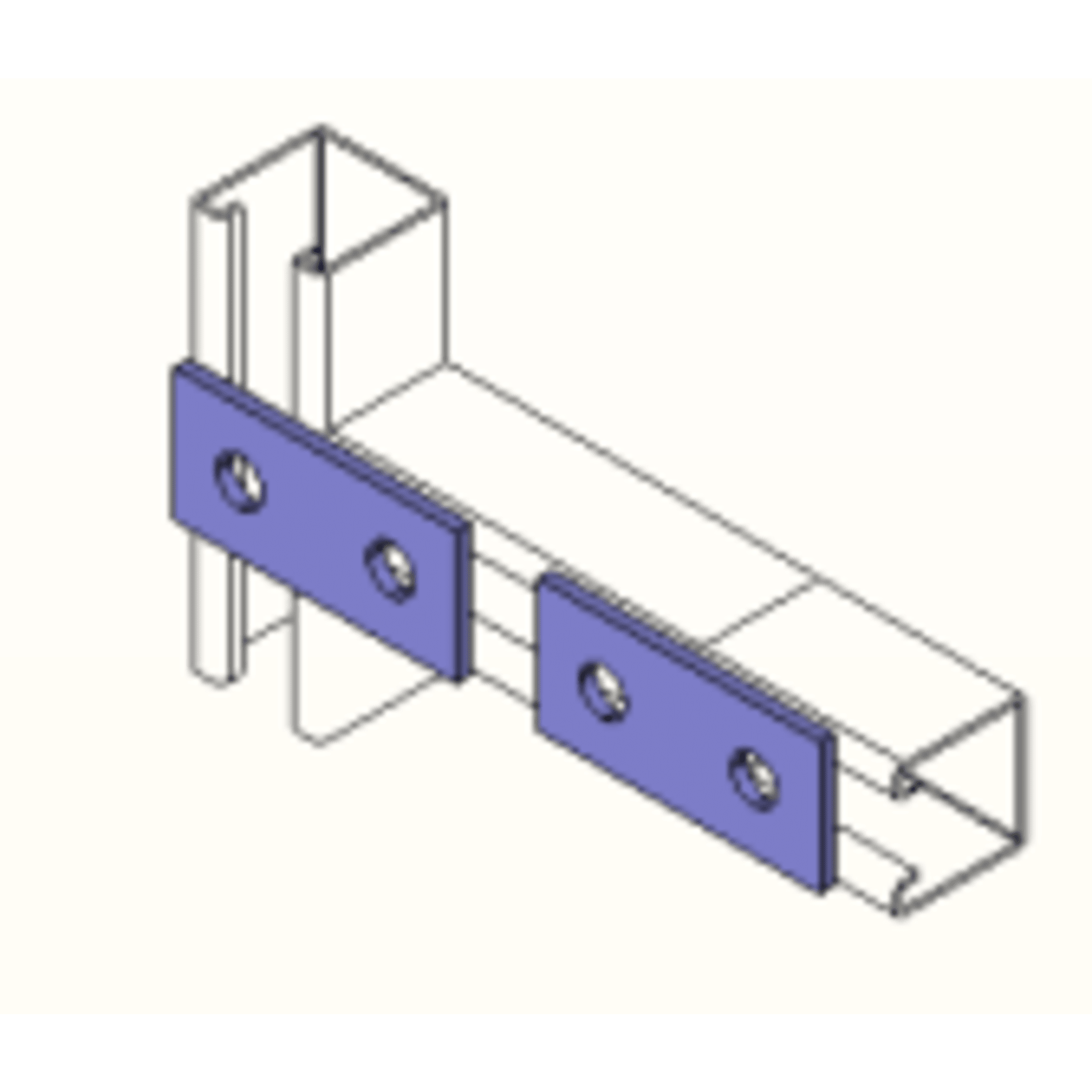 Conector / 9 cm / 2 Perforaciones / Acabado Anticorrosión / 3.54 pulgadas — ANCLO · SKU ANC-HA-08