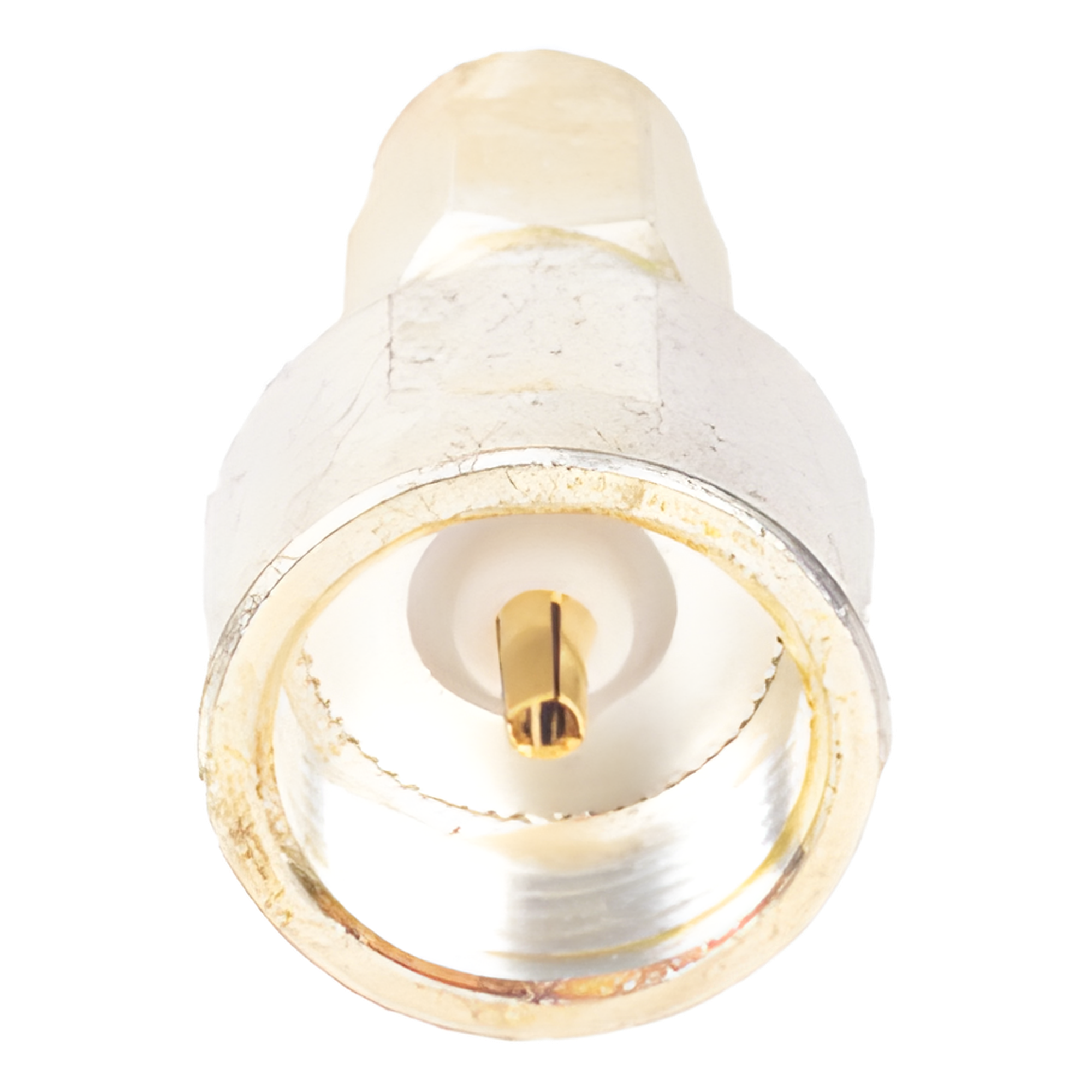 Adaptador Coaxial / Conector SMA Macho / Adaptador Hembra Intercambiable / Chapado Plata y Oro / Dieléctrico Teflón