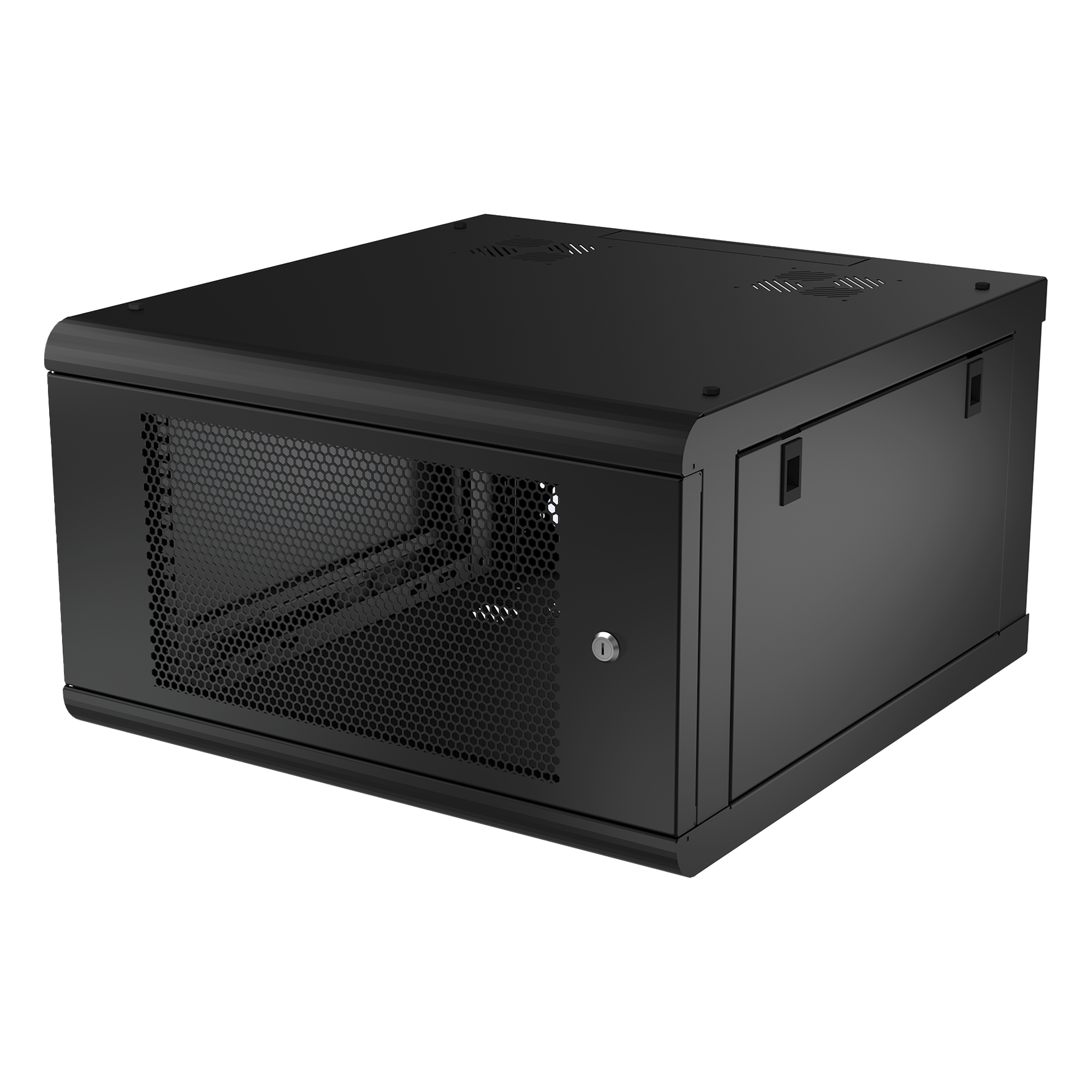 Gabinete de Pared / 6U Rack 19 in / 635mm Profundidad (2.08 ft) / Acero Calibre 18 / Carga 100 kg / Puerta Perforada — LINKEDPRO · SKU SR-1906-GN2P